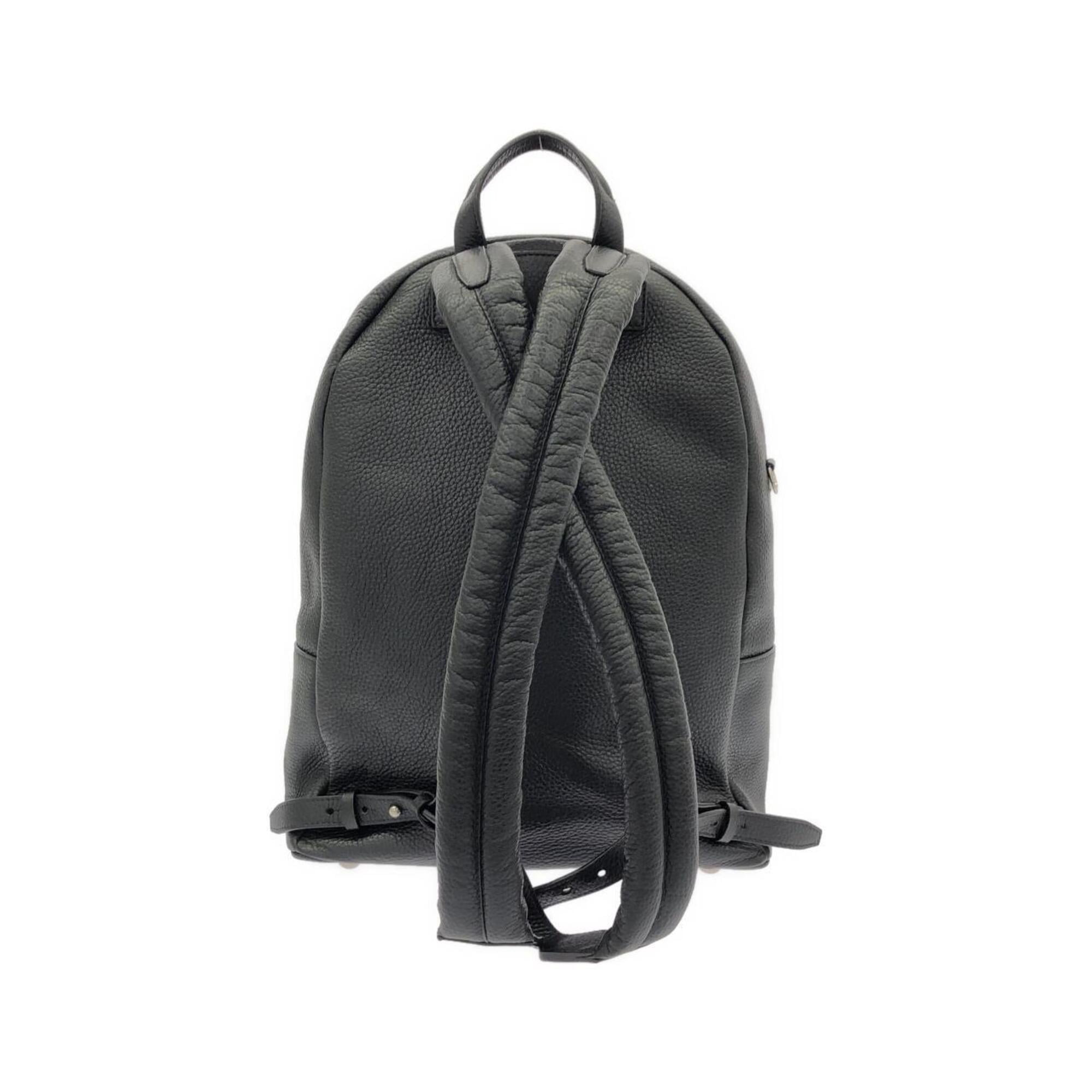 Louis Vuitton Black Leather Backpack (Pre-Owned)