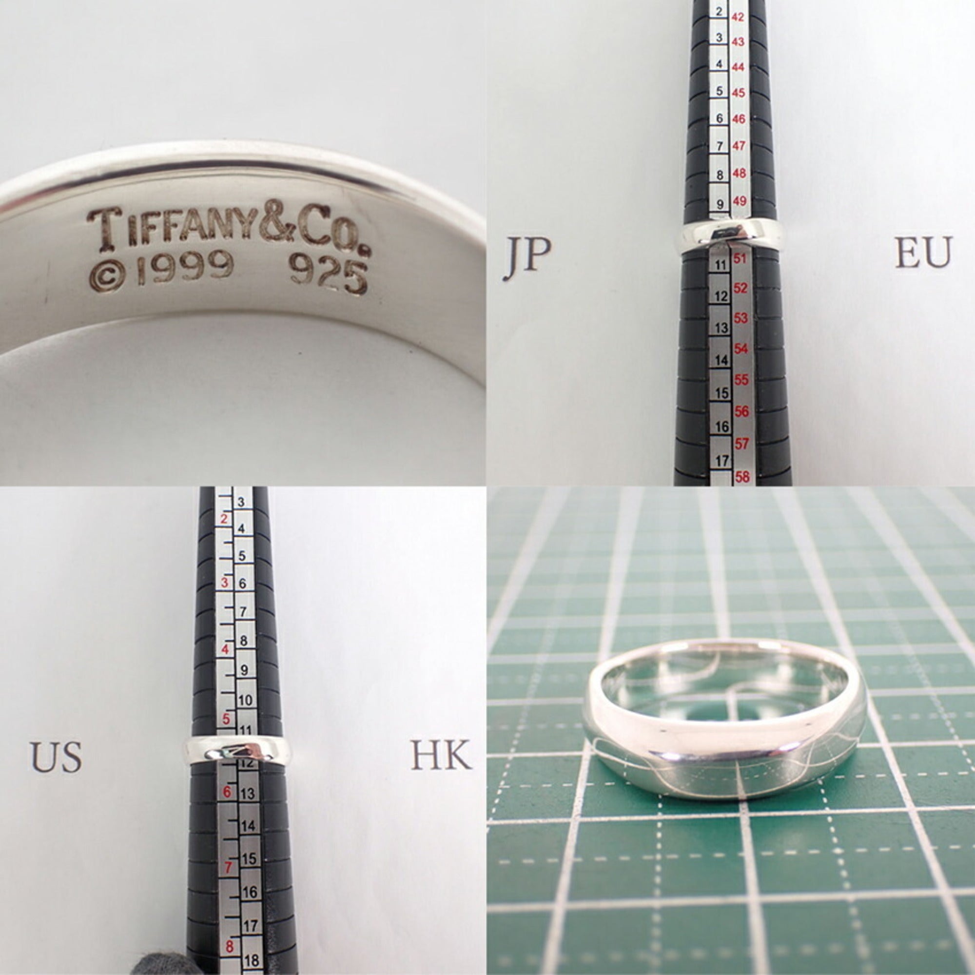 Tiffany Sterling Silver 925 Band Ring (Pre-Owned)