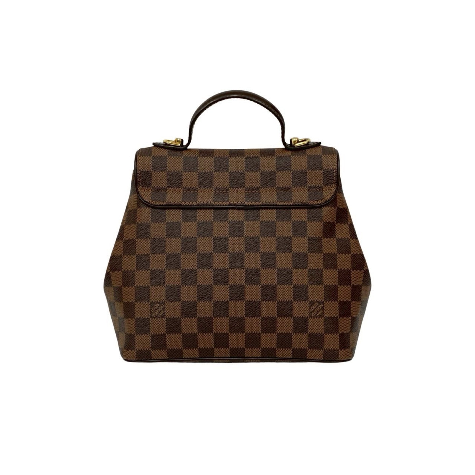 Louis Vuitton Brown Leather Pvc Handbag Shoulder Bag Tote Bag (Pre-Owned)