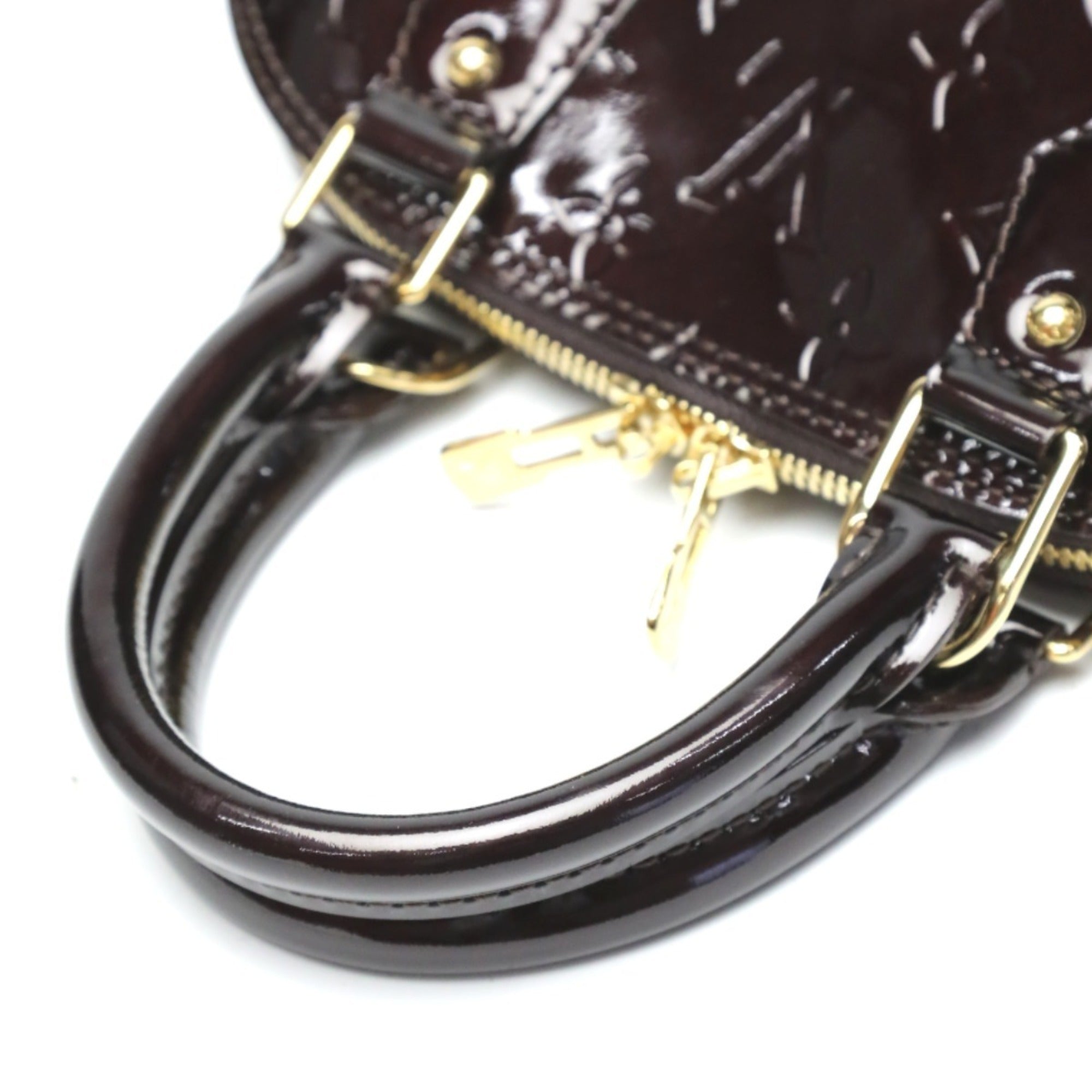 Louis Vuitton Amarante Monogram Vernis Handbag (Pre-Owned)