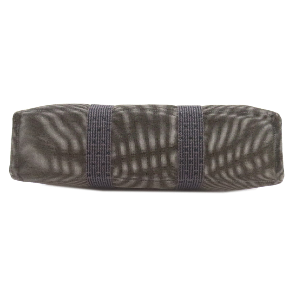 Hermes Gray Canvas Handbag (Pre-Owned)