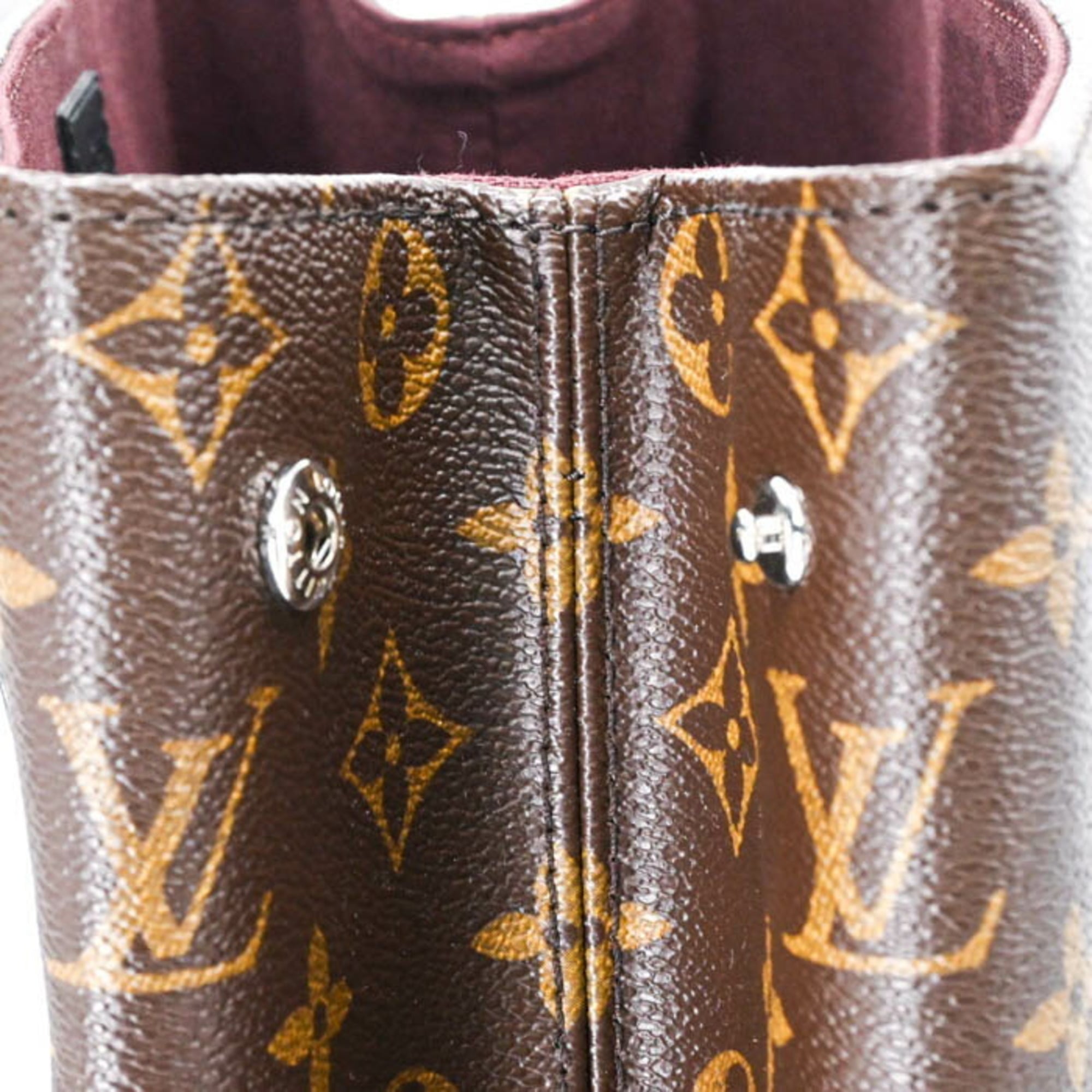 Louis Vuitton Black Brown Monogram Monogram Leather Backpack (Pre-Owned)