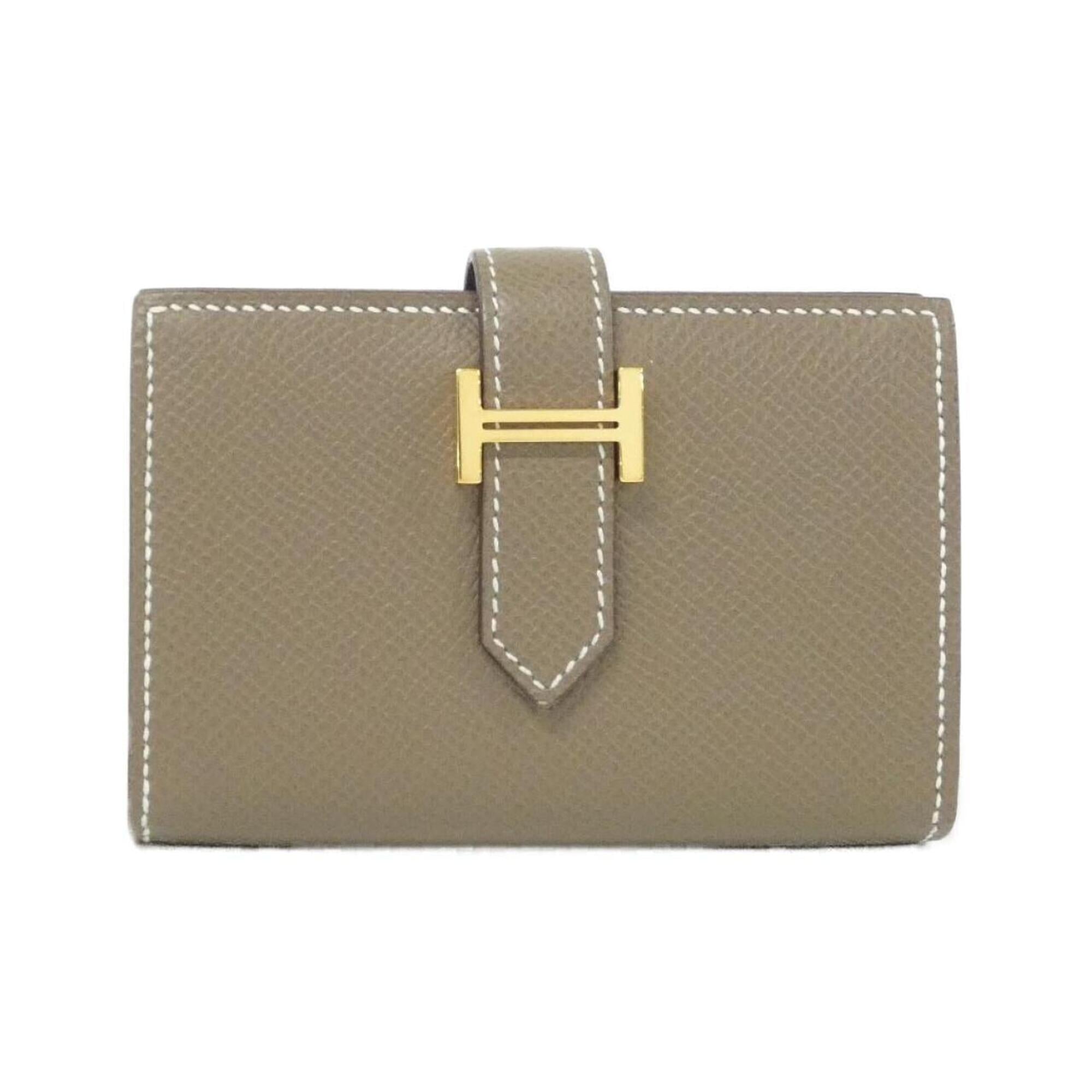 Hermes Etoupe Gray Epsom Leather Wallet (Bi-Fold) (Pre-Owned)
