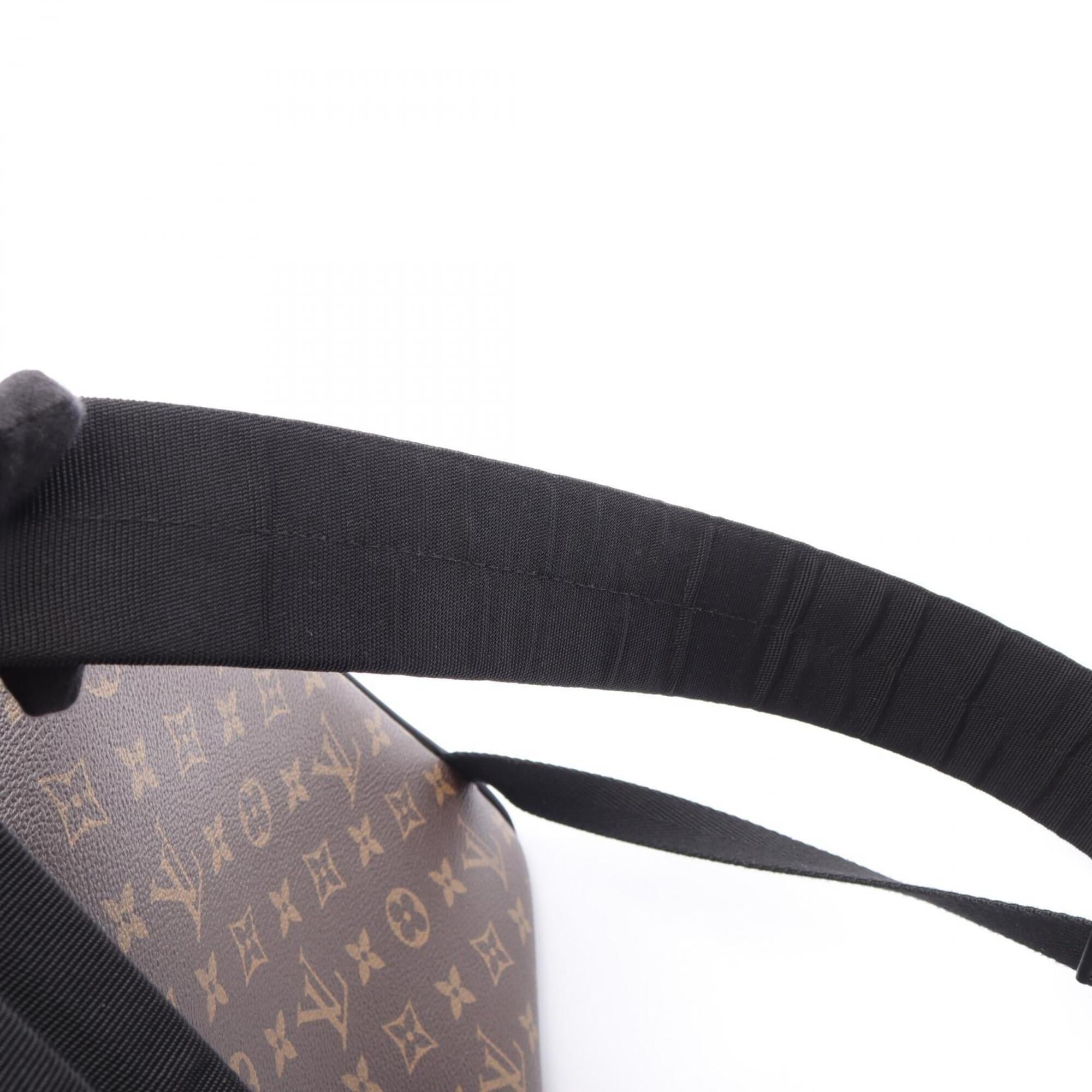 Louis Vuitton Black Brown Monogram Macassar Coated Canvas Leather Backpack (Pre-Owned)