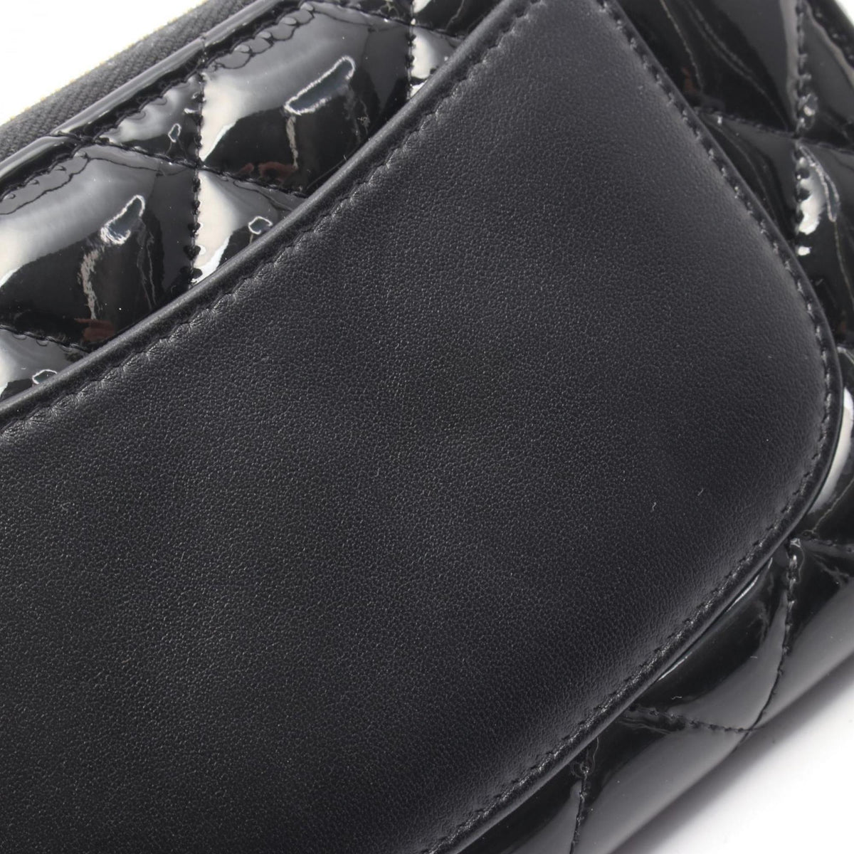 Chanel Black Patent Leather Long Wallet (Bi-Fold) (Pre-Owned)