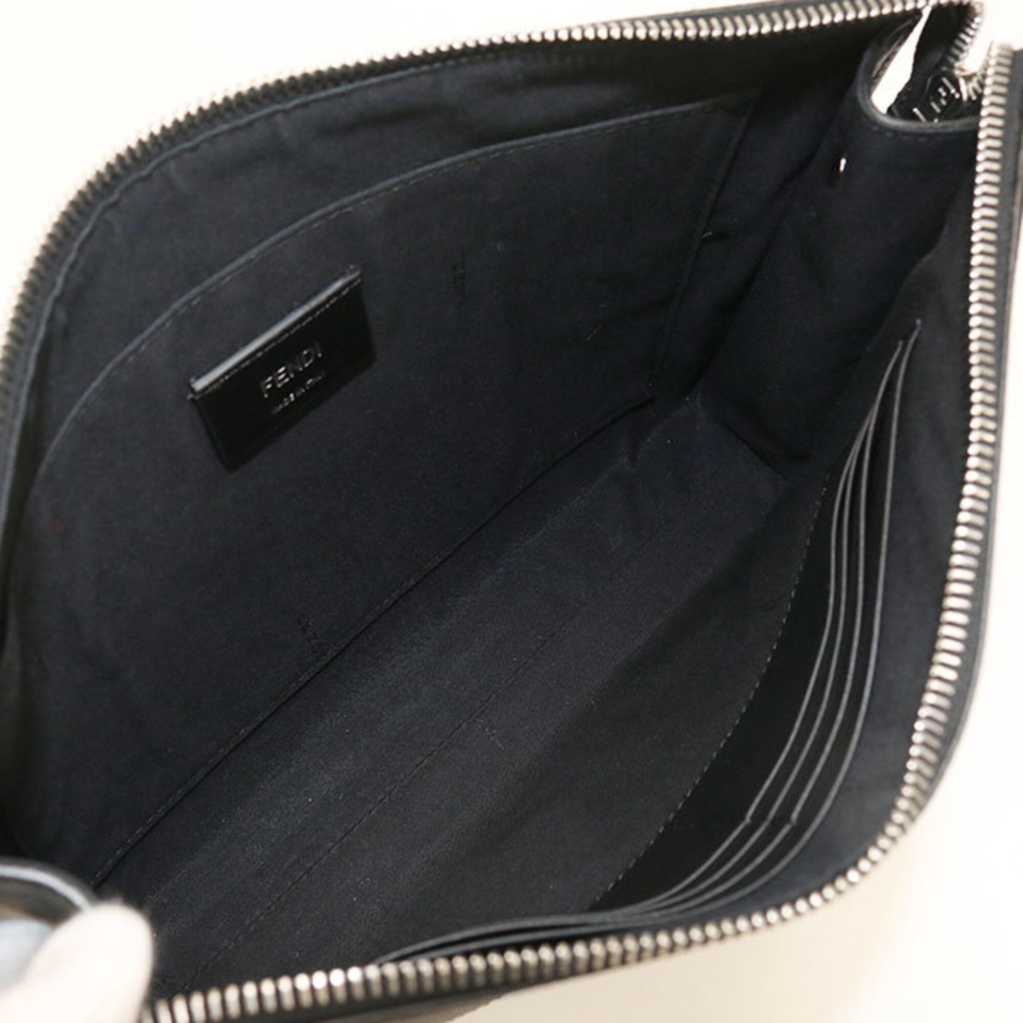 Fendi Black Pvc Leather Clutch Bag (Pre-Owned)