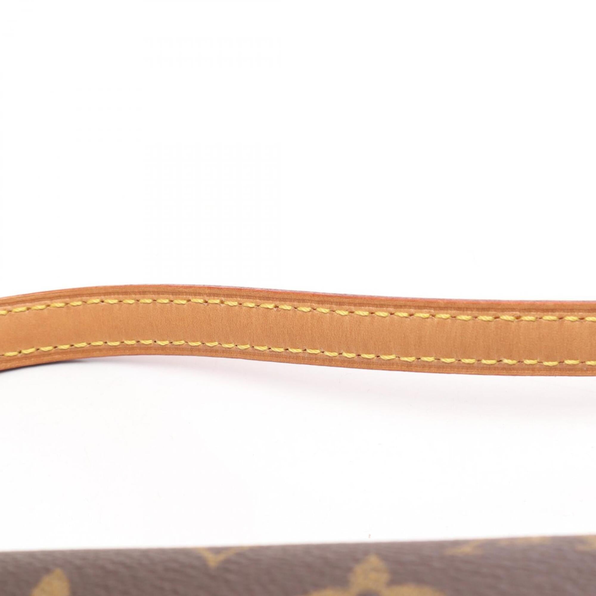 Louis Vuitton Brown Coated Canvas Pvc Monogram Leather Handbag (Pre-Owned)