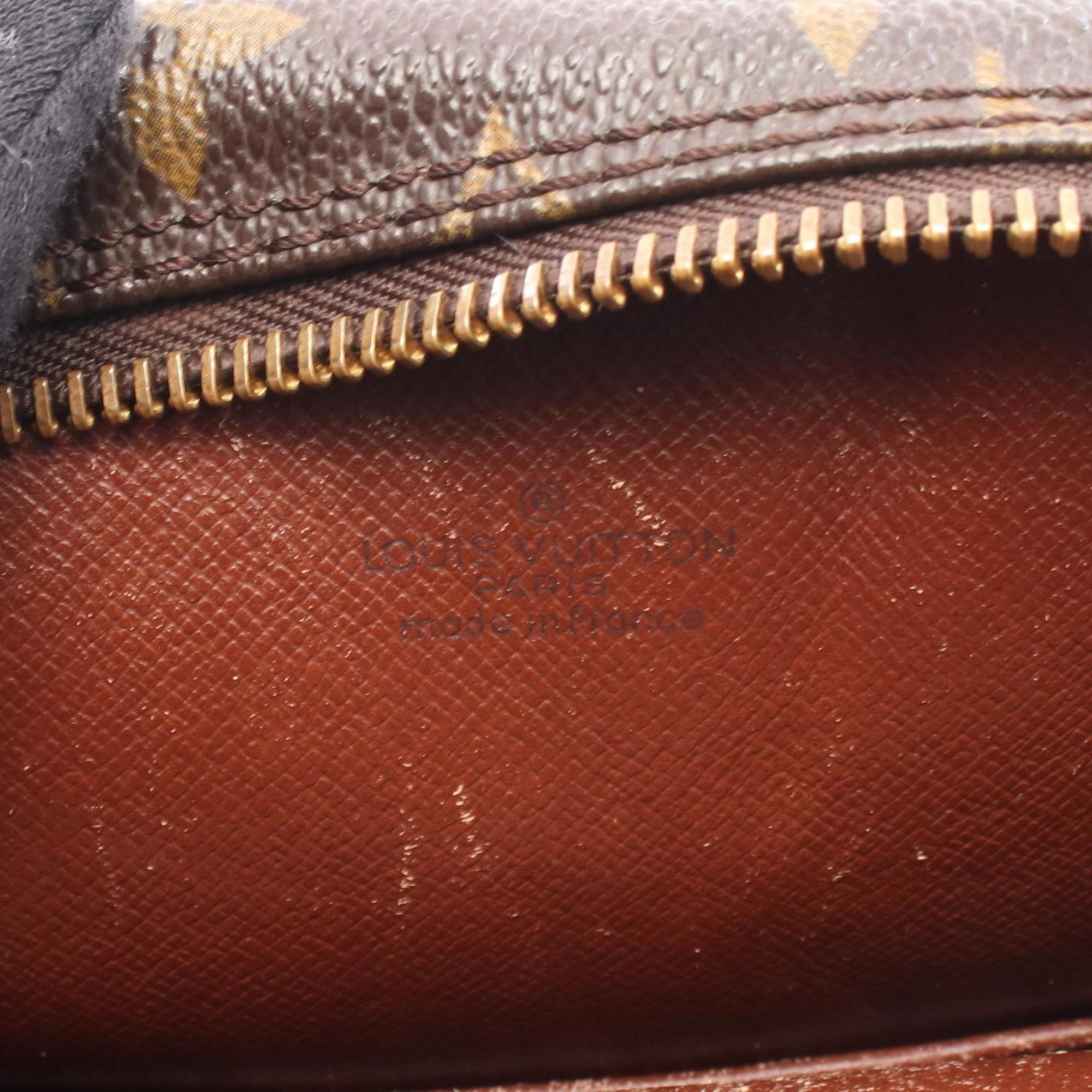 Louis Vuitton Brown Coated Canvas Leather Shoulder Bag (Pre-Owned)