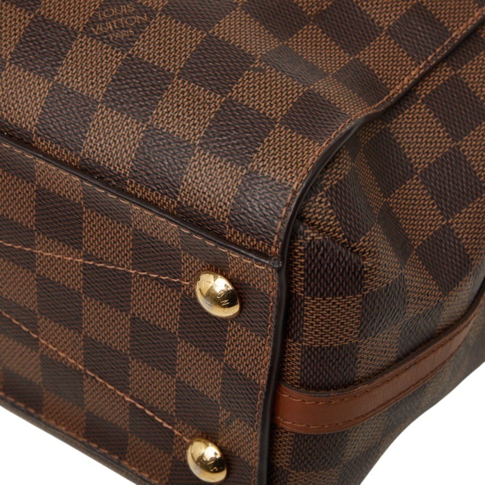 Louis Vuitton Brown Pvc Leather Handbag Shoulder Bag (Pre-Owned)
