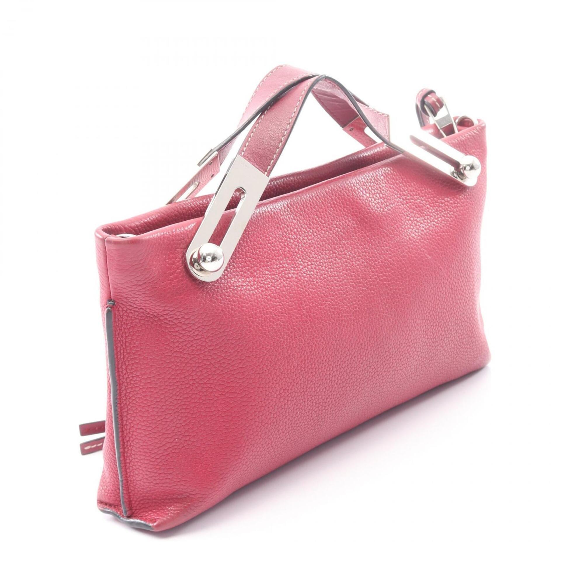 Loewe Bordeaux Leather Handbag (Pre-Owned)