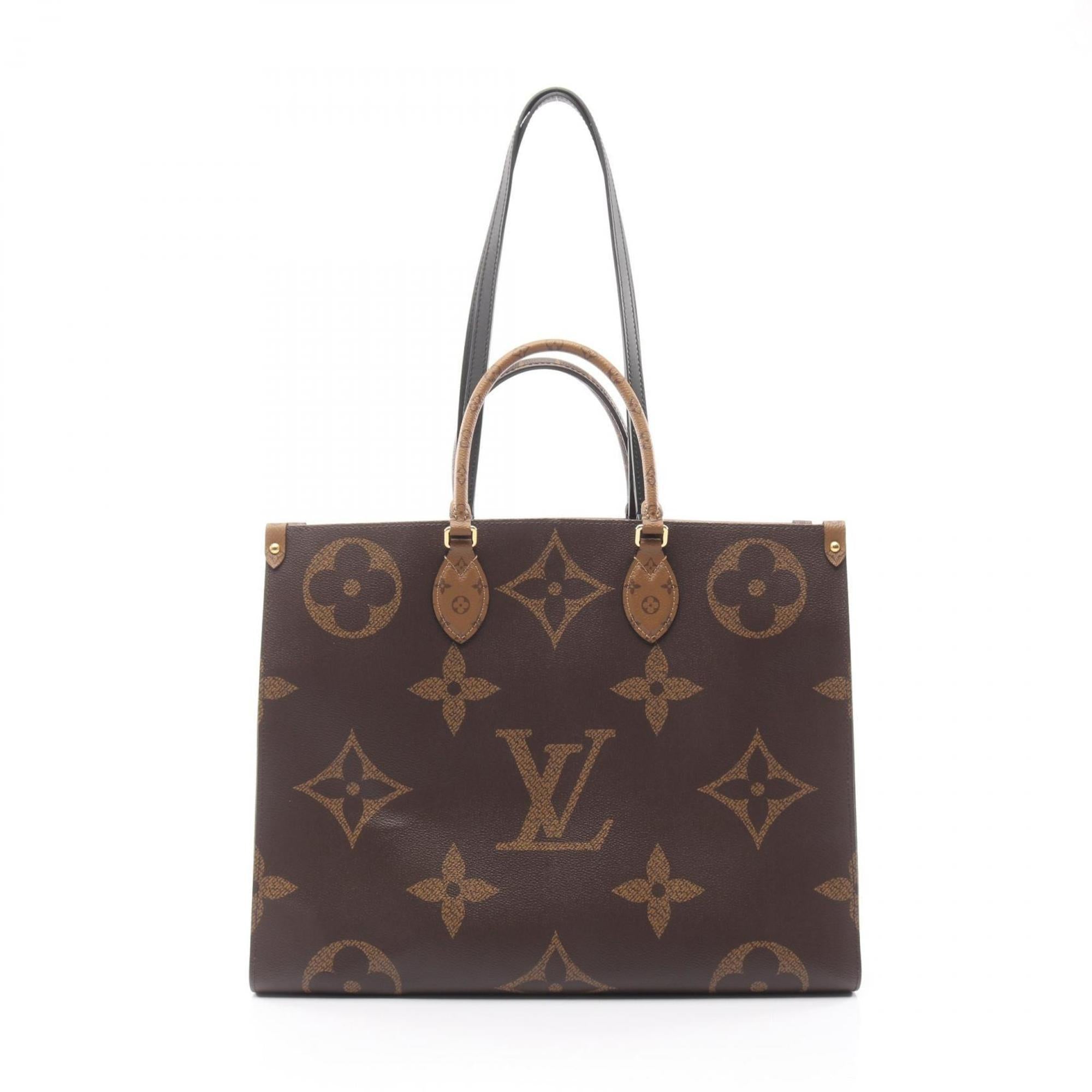 Louis Vuitton Brown Coated Canvas Leather Shoulder Bag (Pre-Owned)