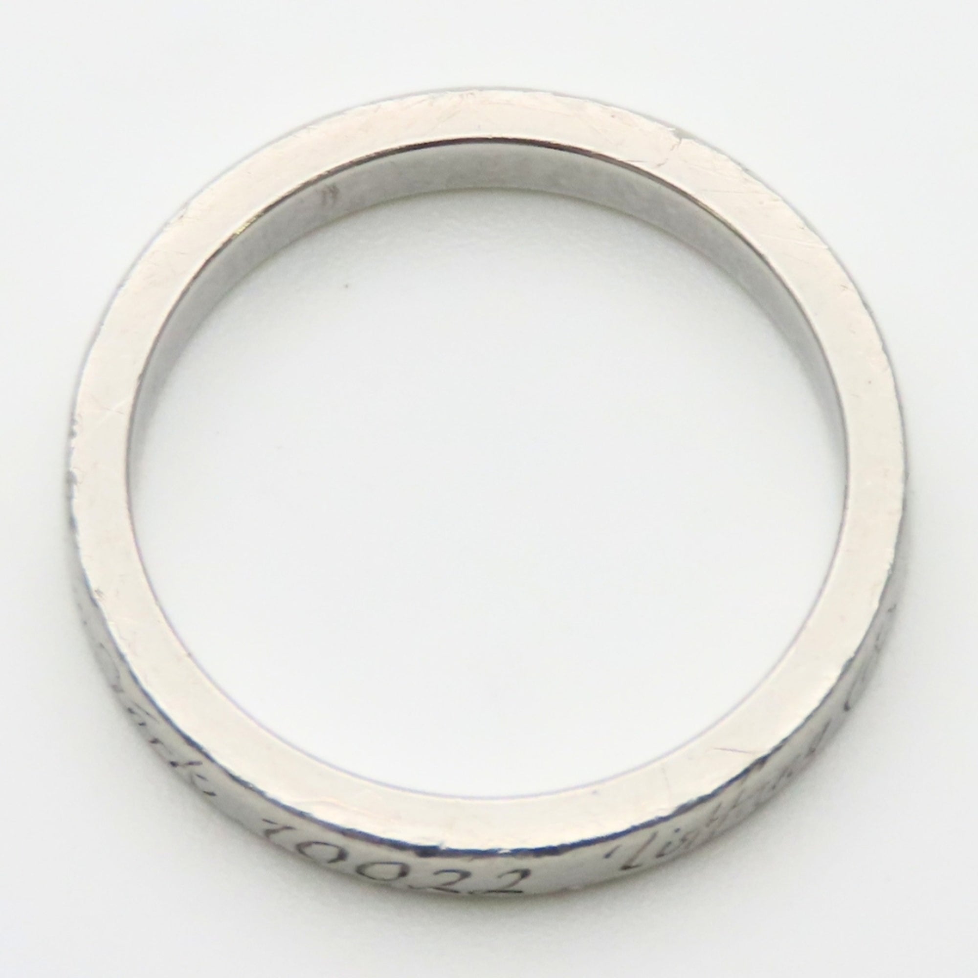 Tiffany Silver Silver 925 Band Ring (Pre-Owned)