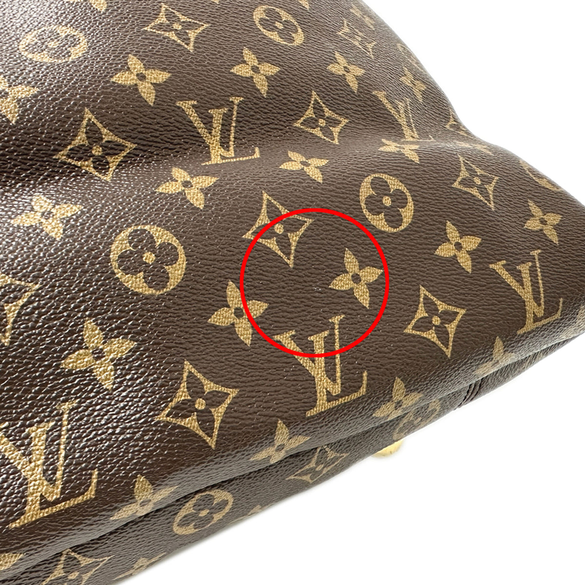 Louis Vuitton Brown Monogram Canvas Handbag Shoulder Bag (Pre-Owned)