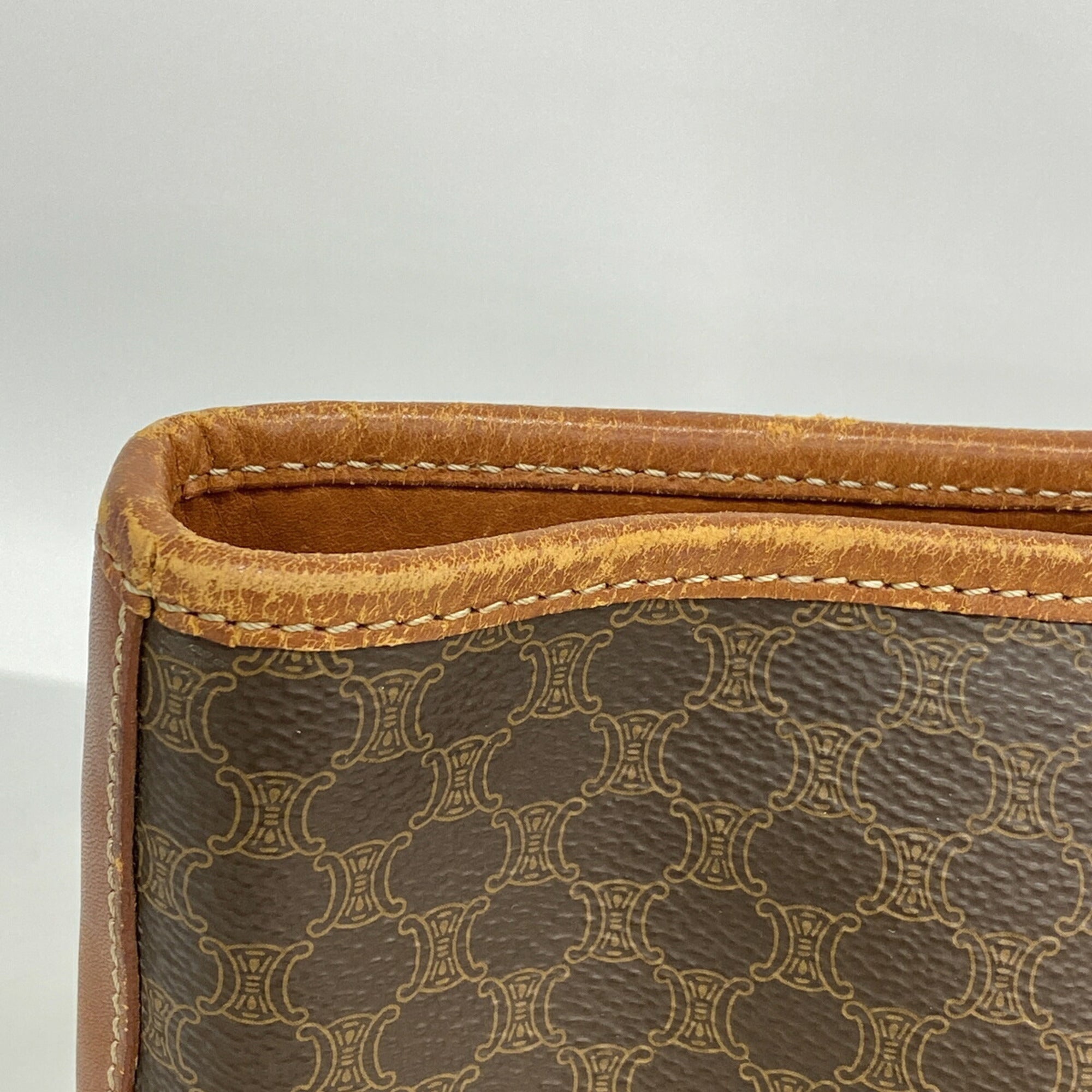 Celine Brown Pvc Tote Bag (Pre-Owned)