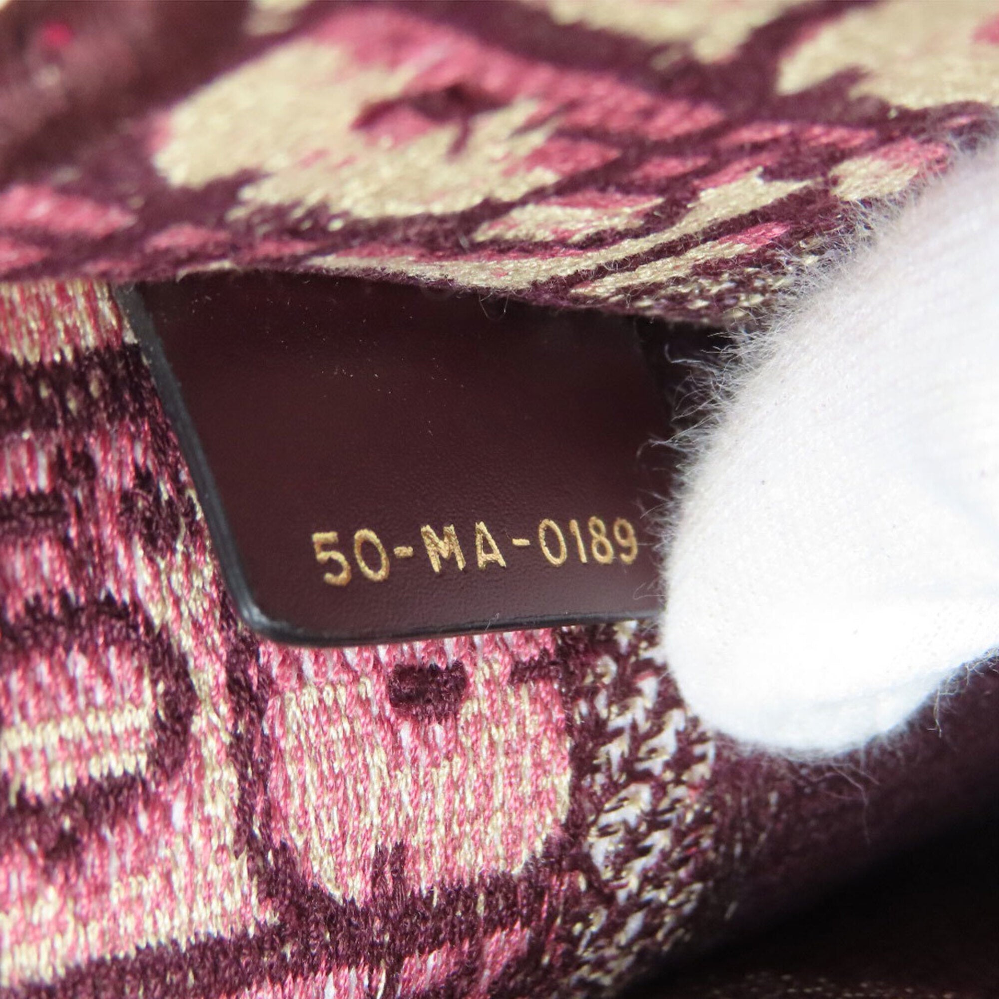Christian Dior Bordeaux Canvas Handbag (Pre-Owned)