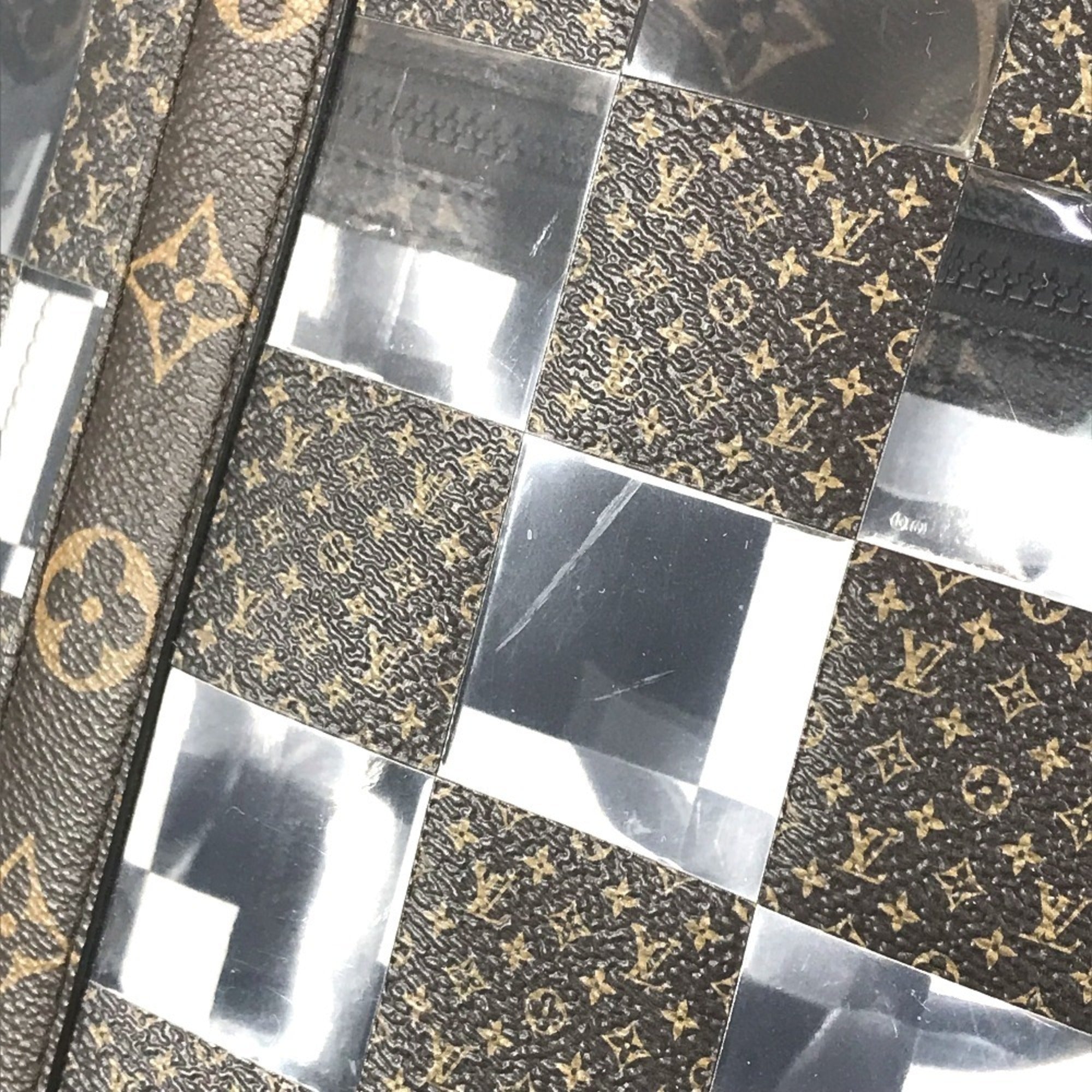 Louis Vuitton Brown Clear Monogram Vinyl Handbag Tote Bag (Pre-Owned)