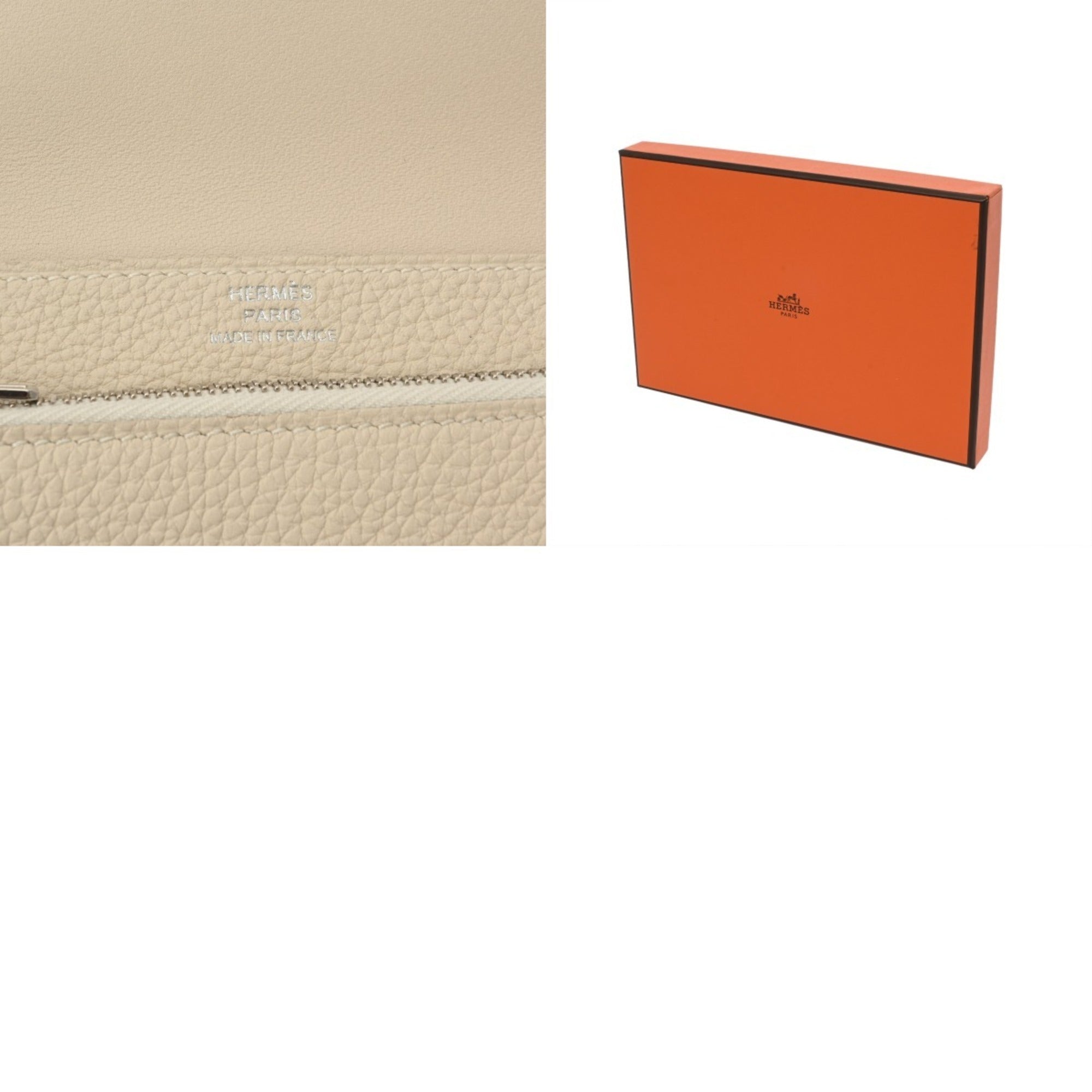 Hermes Togo Leather Wallet (Bi-Fold) (Pre-Owned)