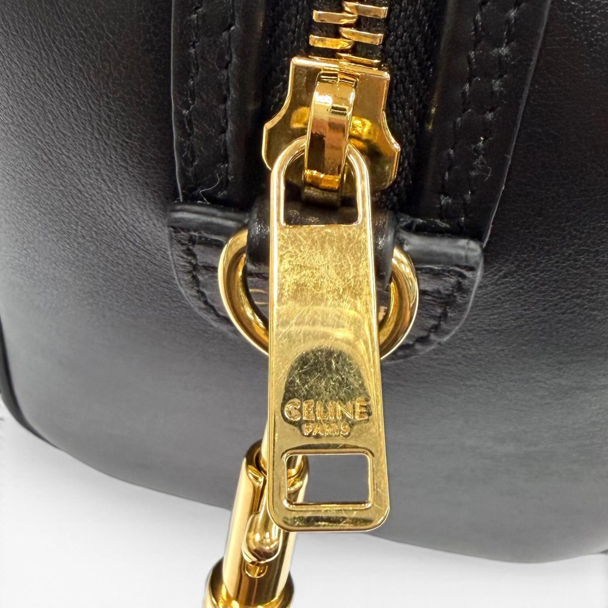 Celine Black Leather Shoulder Bag (Pre-Owned)