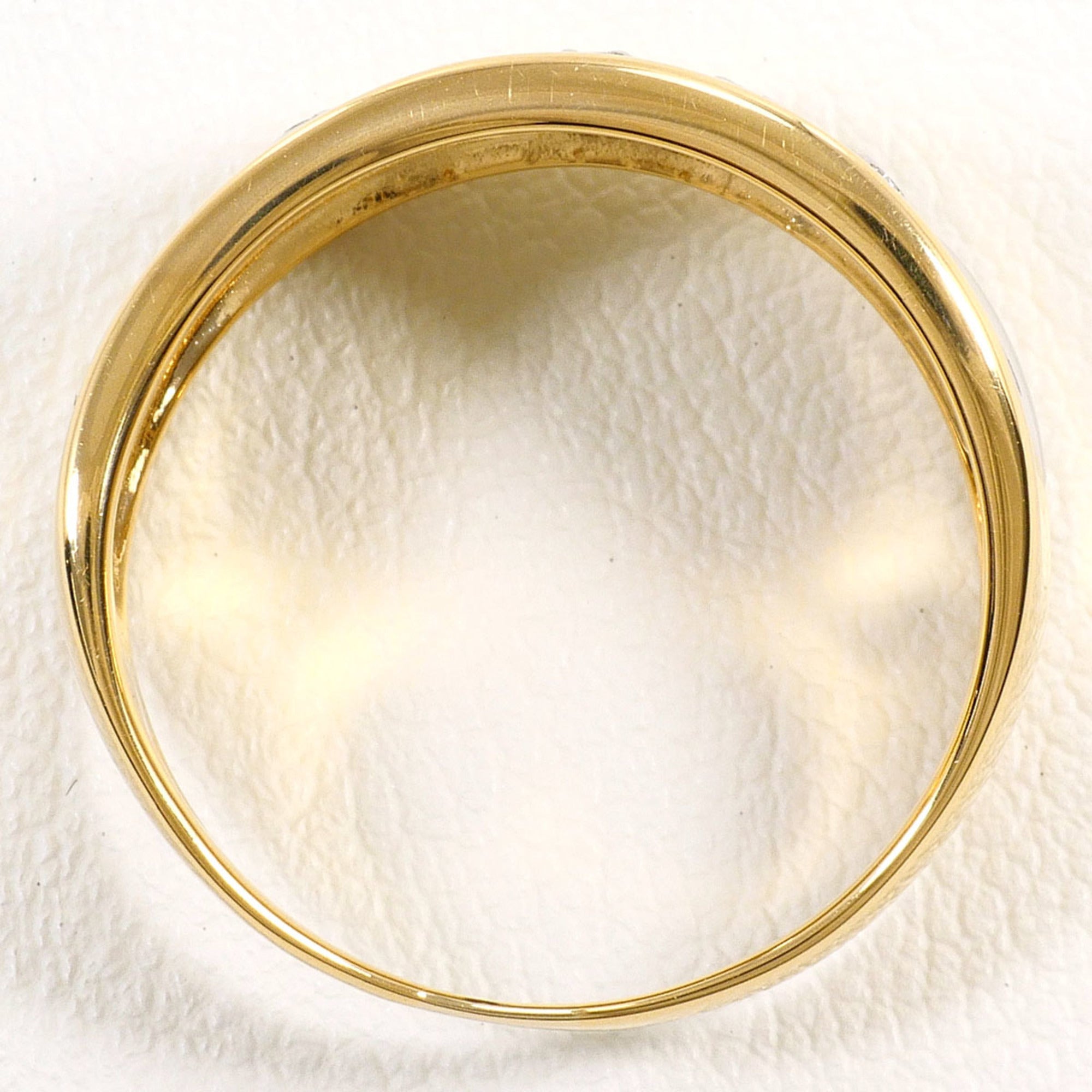 Unbranded Platinum Yellow Gold Yellow Gold (18K) Platinum 900 Band Ring (Pre-Owned)