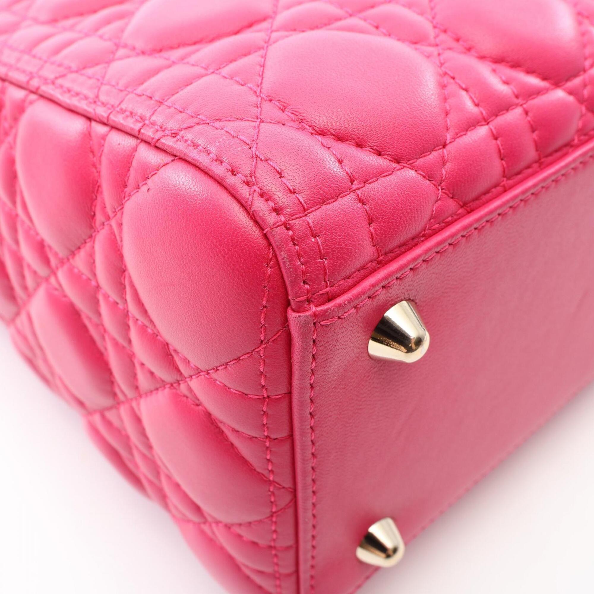 Christian Dior Pink Leather Handbag (Pre-Owned)