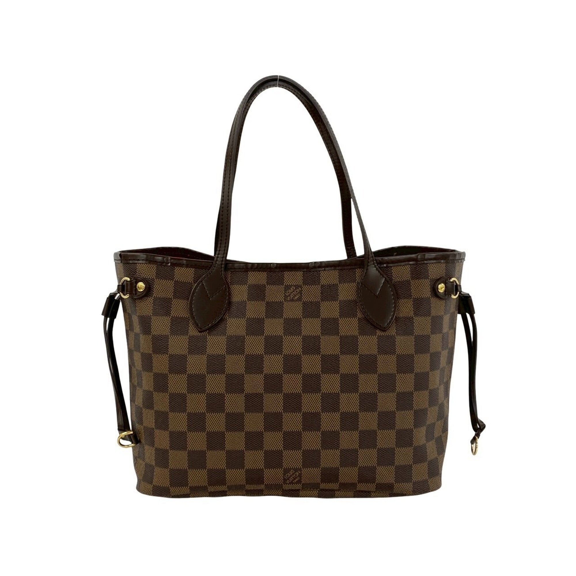 Louis Vuitton Brown Leather Pvc Handbag Tote Bag (Pre-Owned)