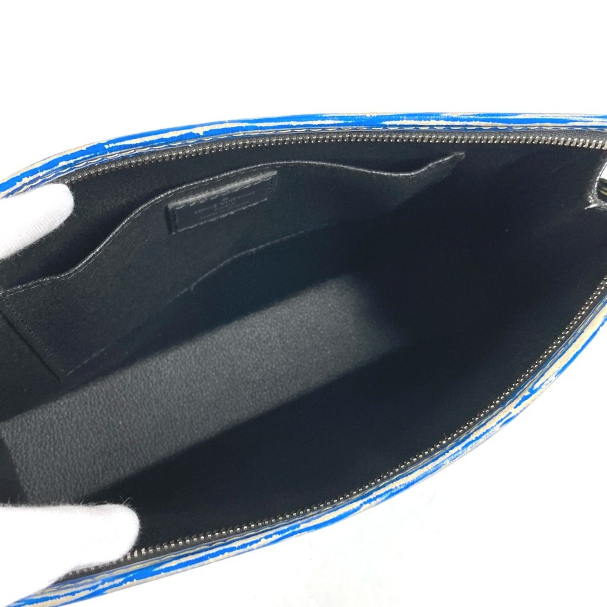 Louis Vuitton Epi Blue Epi Leather Pouch (Pre-Owned)