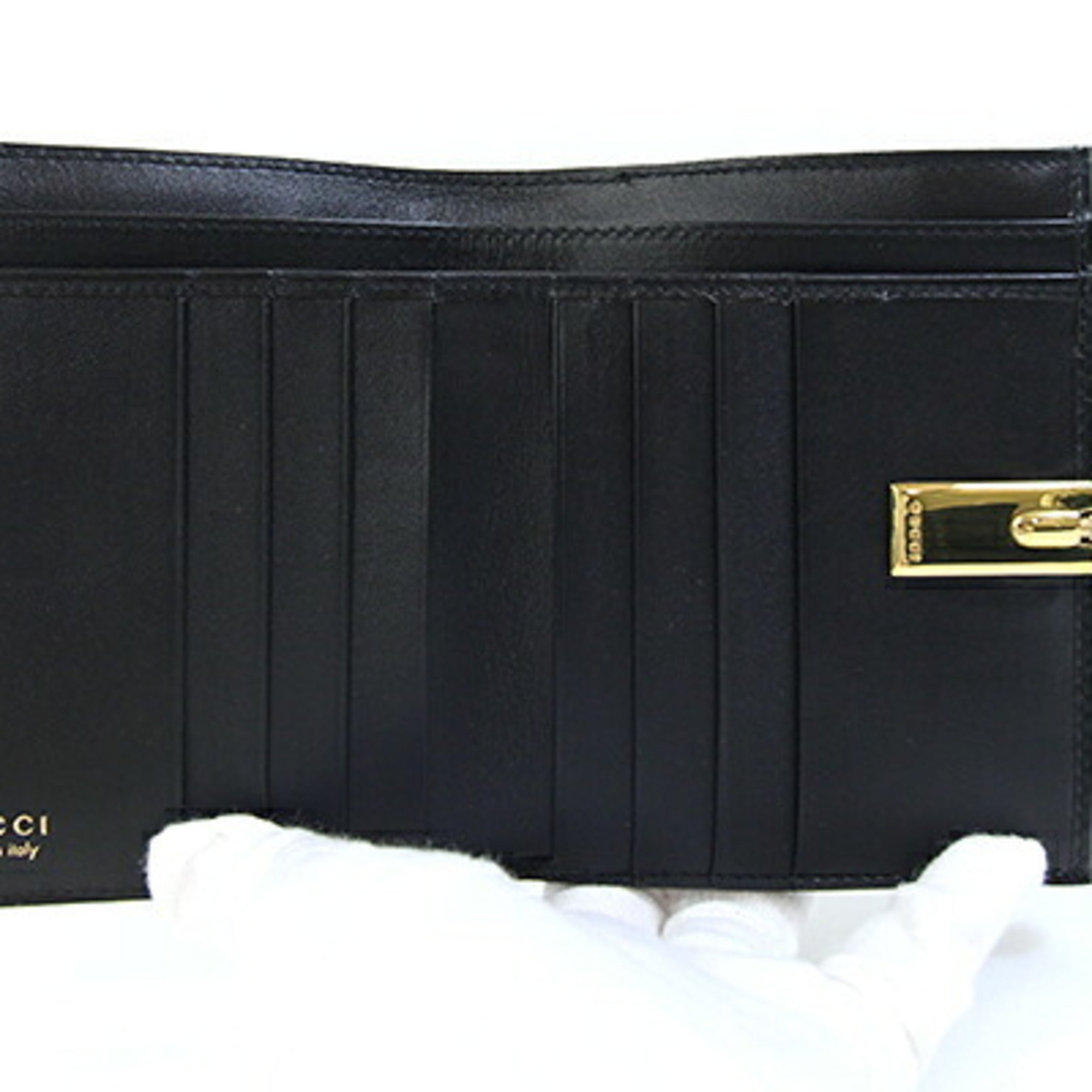 Gucci Black Leather Wallet (Bi-Fold) (Pre-Owned)