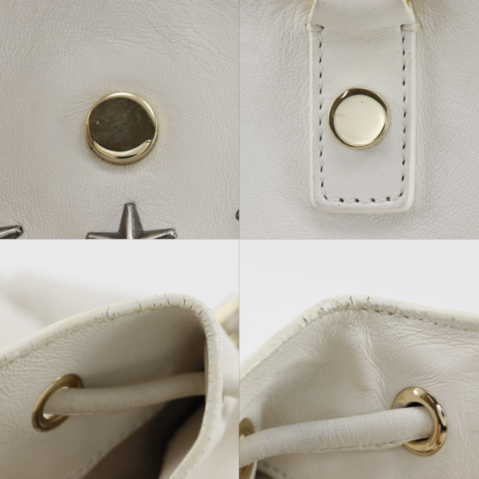 Jimmy Choo White Leather Handbag (Pre-Owned)