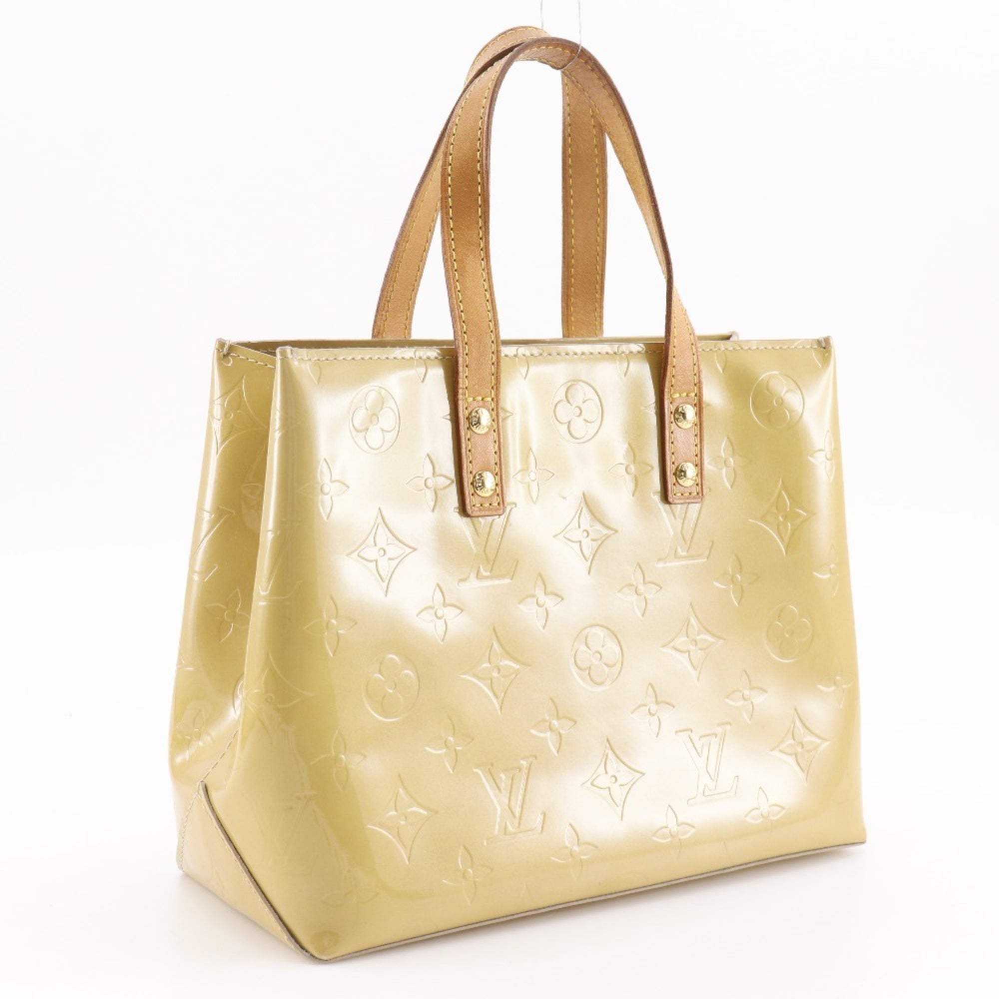 Louis Vuitton Beige Monogram Vernis Handbag (Pre-Owned)
