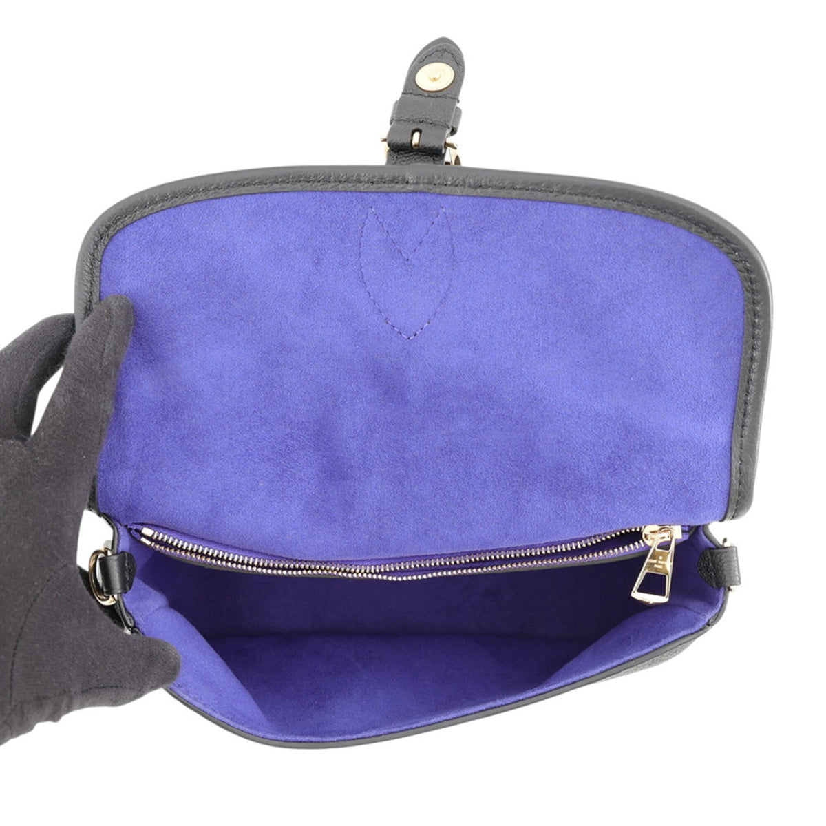 Louis Vuitton Noir Purple Monogram Empreinte Handbag Shoulder Bag (Pre-Owned)