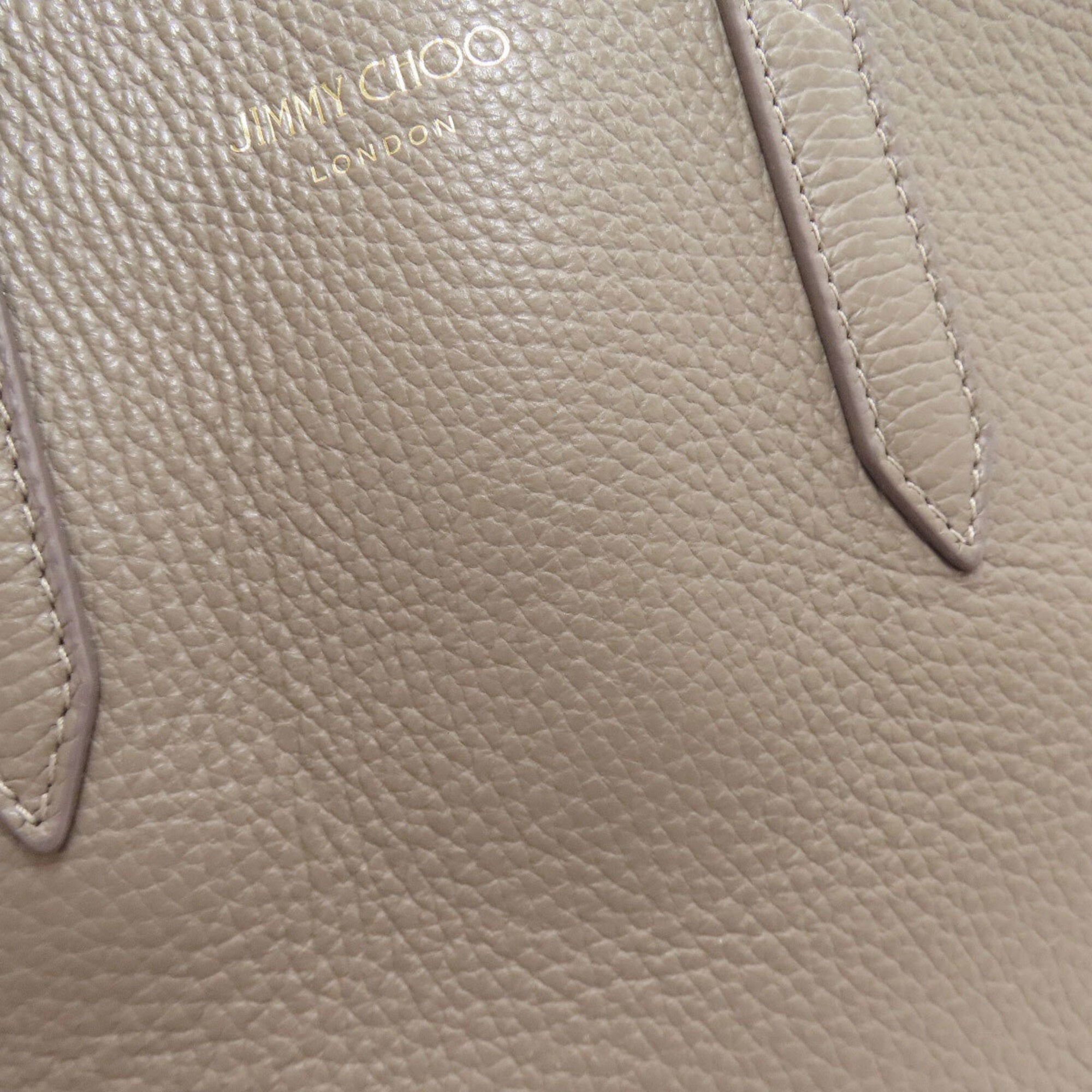 Jimmy Choo Grayish Leather Handbag (Pre-Owned)
