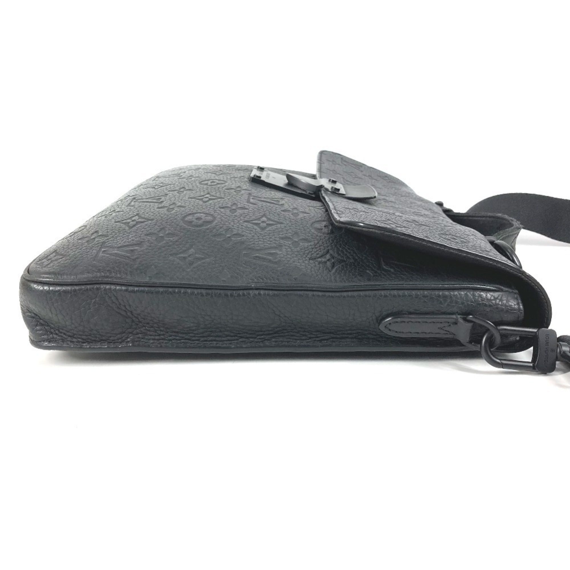 Louis Vuitton Taurillon Black Leather Briefcase Handbag Shoulder Bag Tote Bag (Pre-Owned)