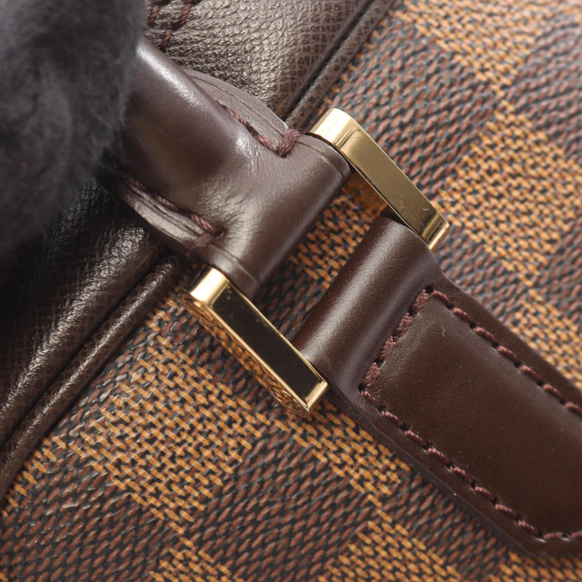 Louis Vuitton Brown Coated Canvas Leather Handbag (Pre-Owned)