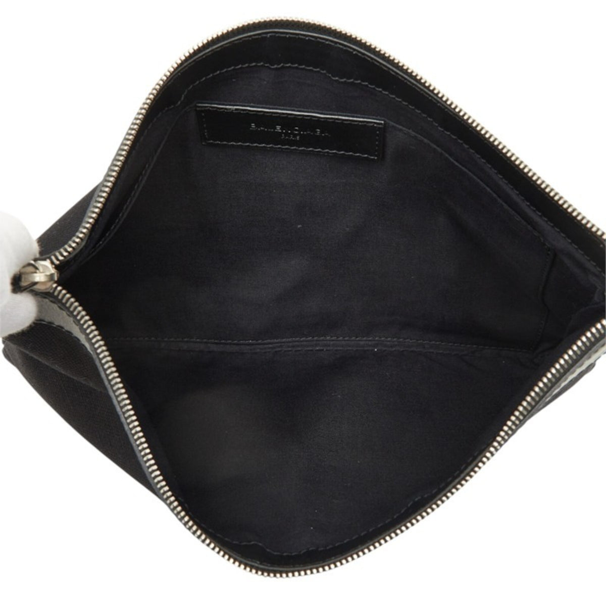 Balenciaga Black Canvas Leather Clutch Bag (Pre-Owned)
