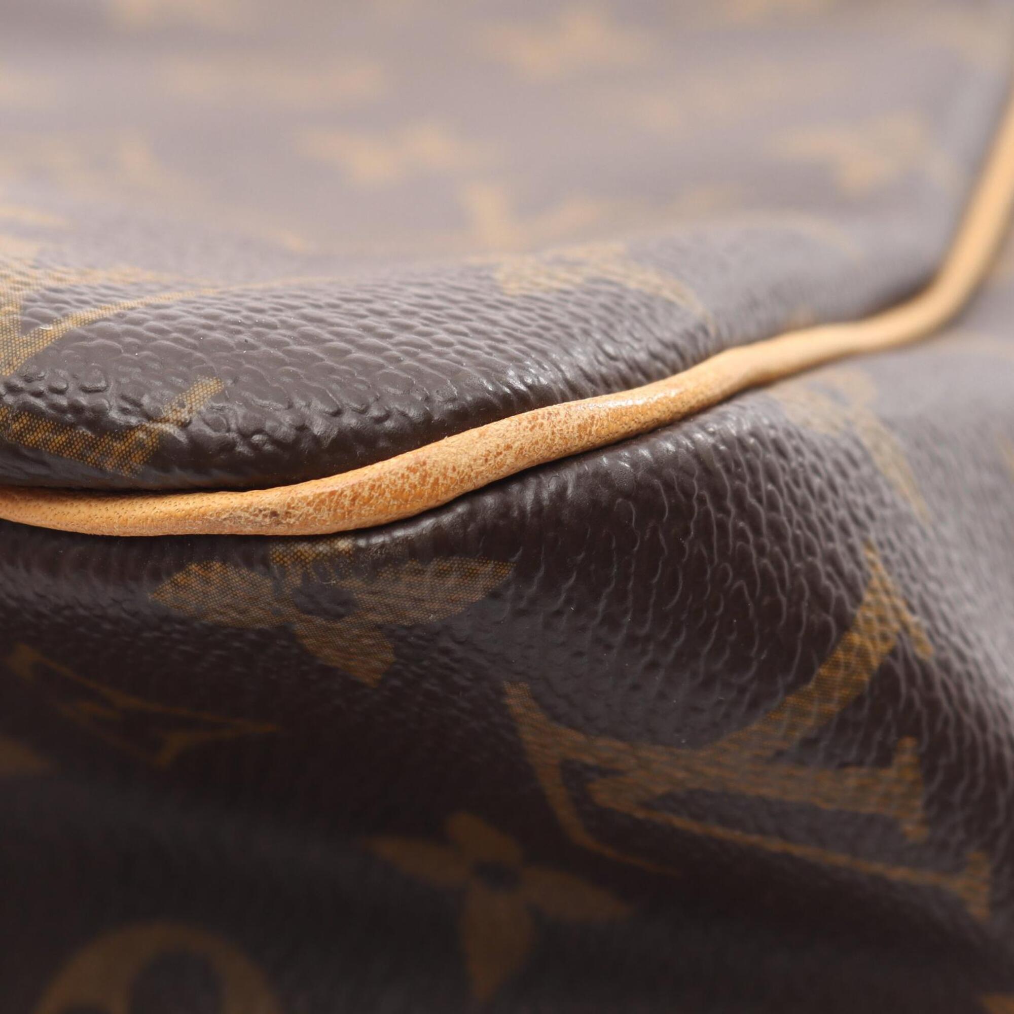 Louis Vuitton Brown Pvc Coated Canvas Leather Handbag Shoulder Bag (Pre-Owned)