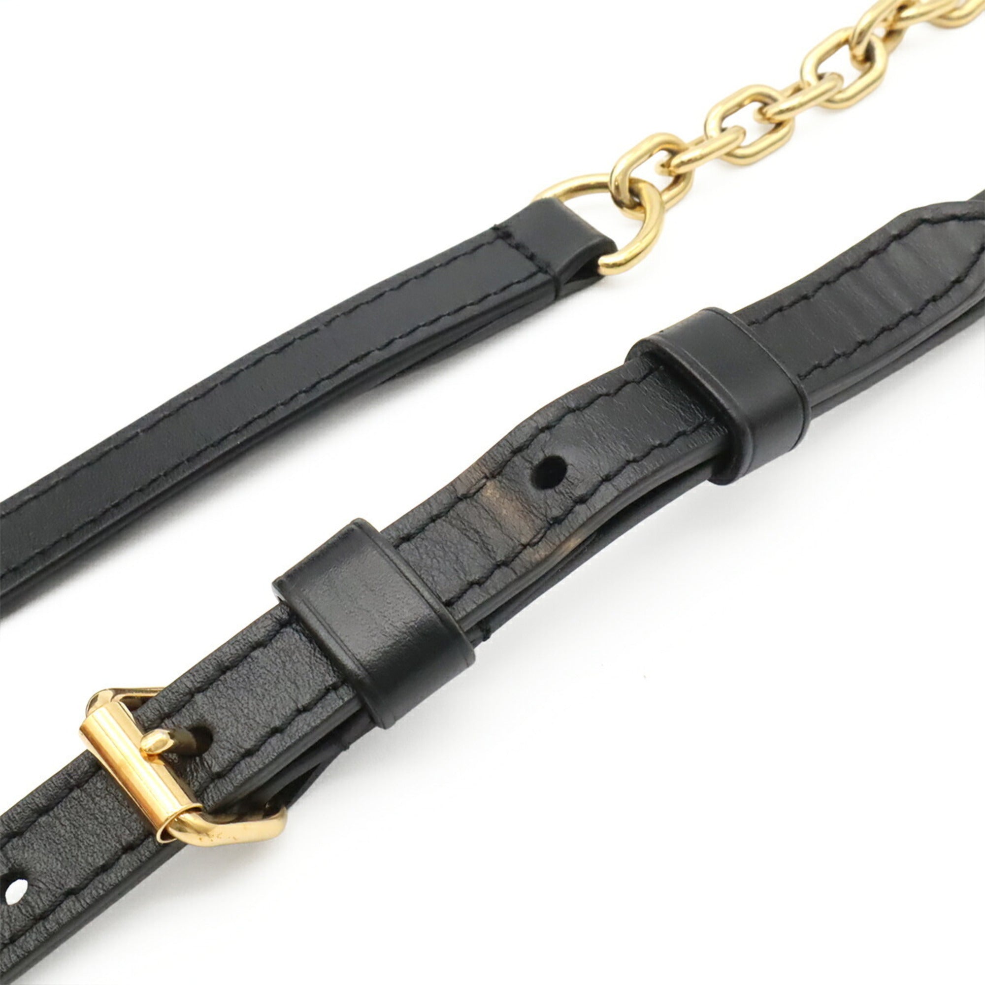 Louis Vuitton Black Noir Leather Handbag Shoulder Bag (Pre-Owned)