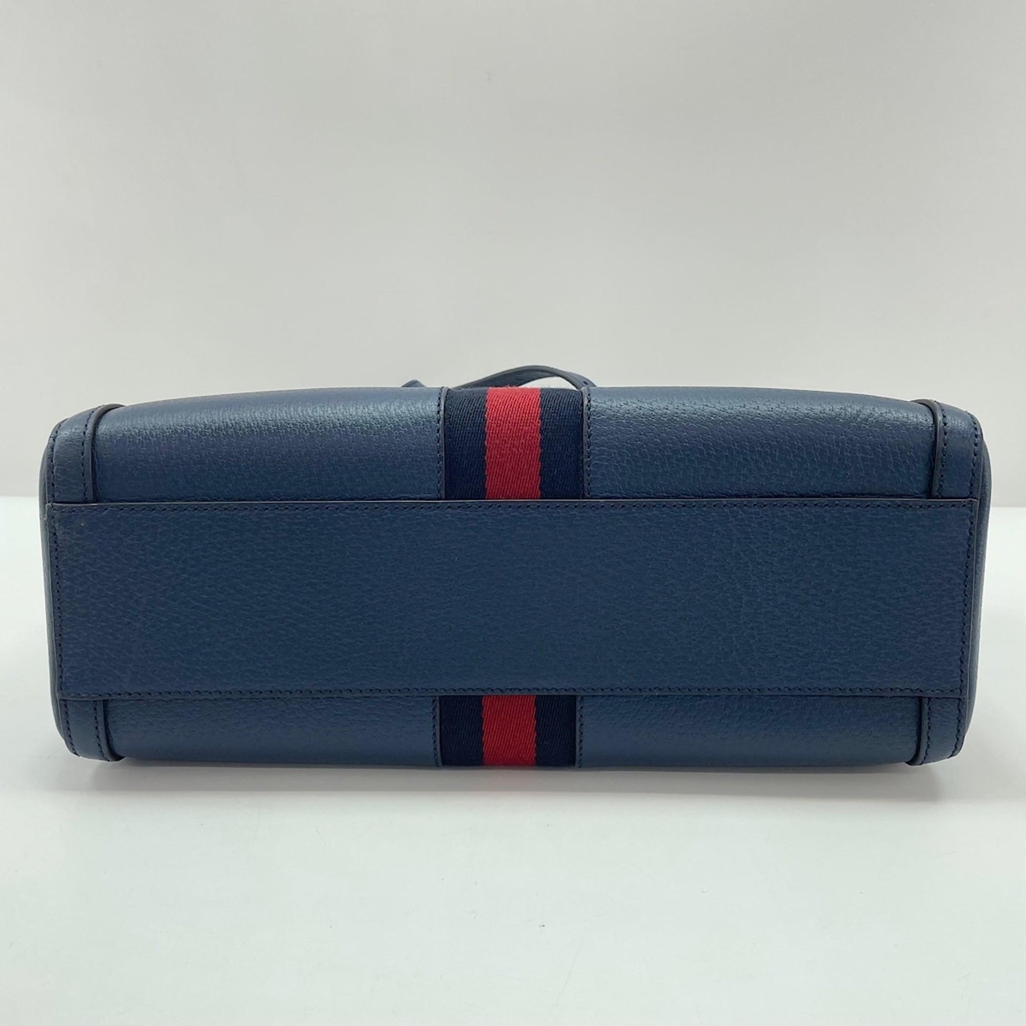 Gucci Ophidia Navy Boston Bag (Pre-Owned)