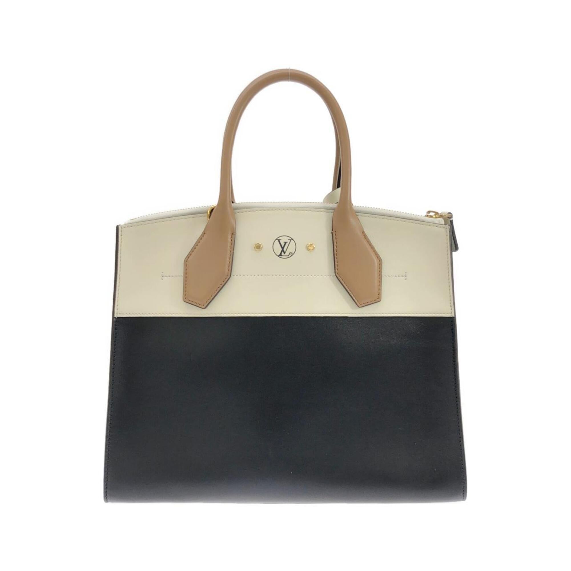 Louis Vuitton Black Leather Handbag (Pre-Owned)