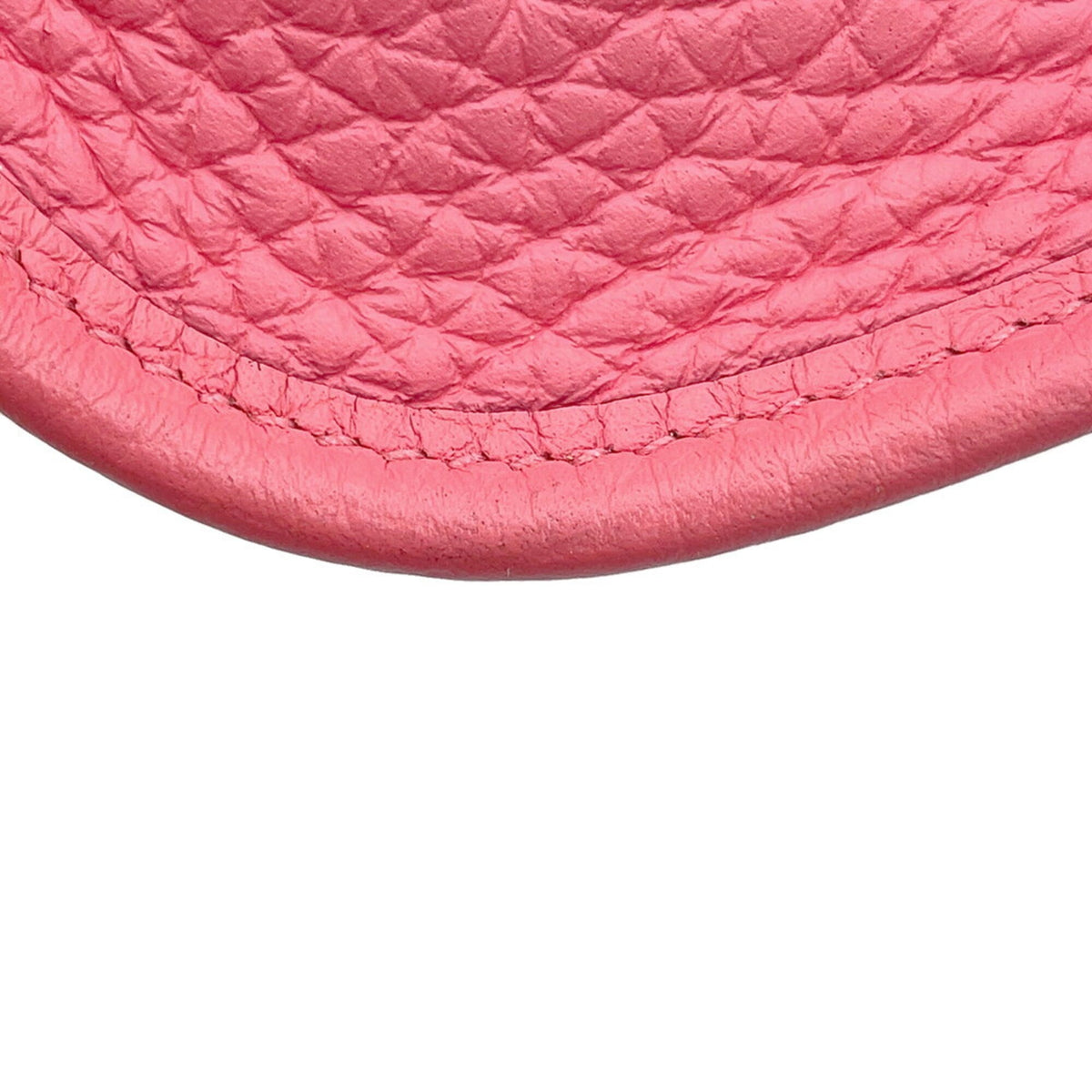 Hermes Red Color Rose Azalee Taurillon Clemence Leather Shoulder Bag (Pre-Owned)
