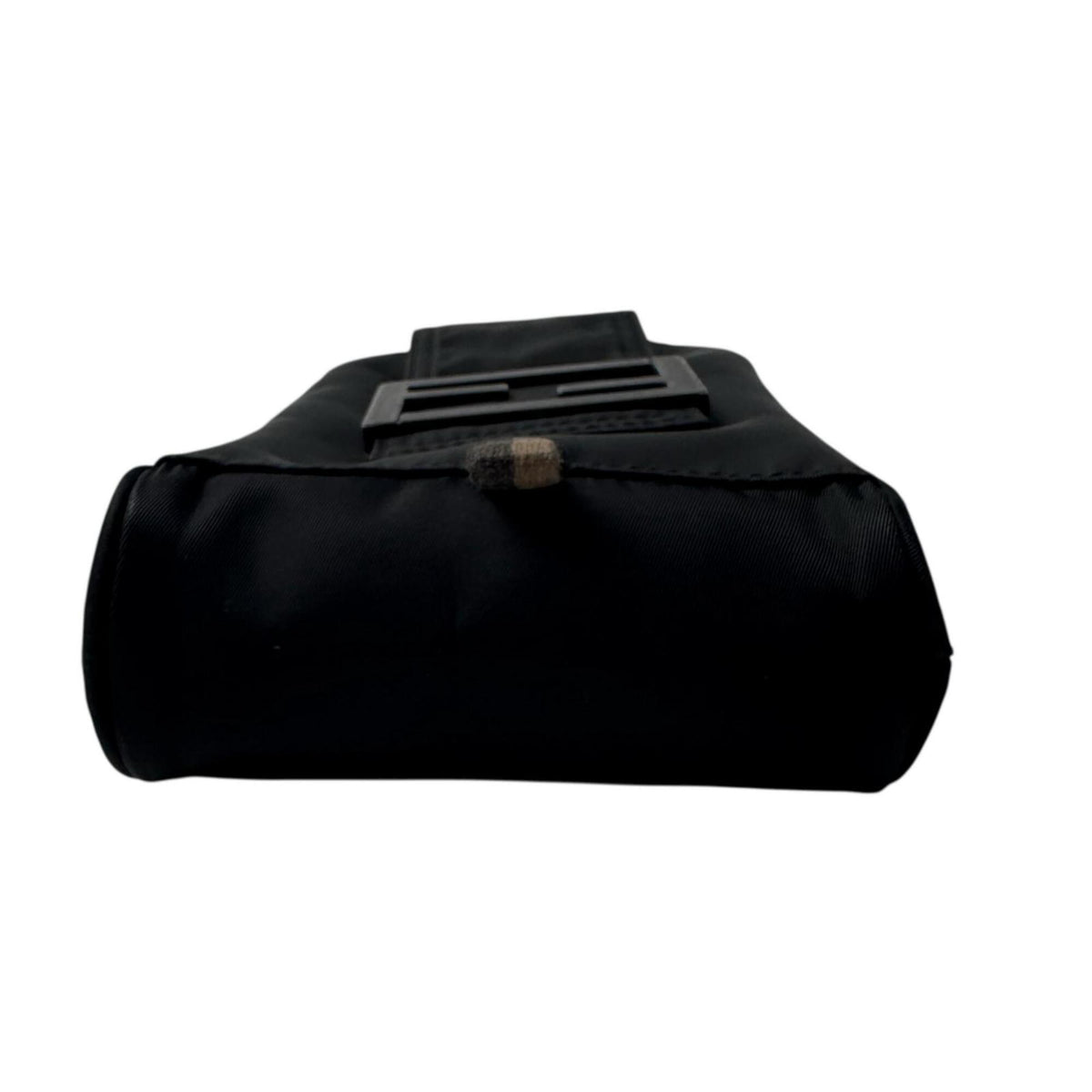 Fendi Black Nylon Leather Pouch Shoulder Bag (Pre-Owned)