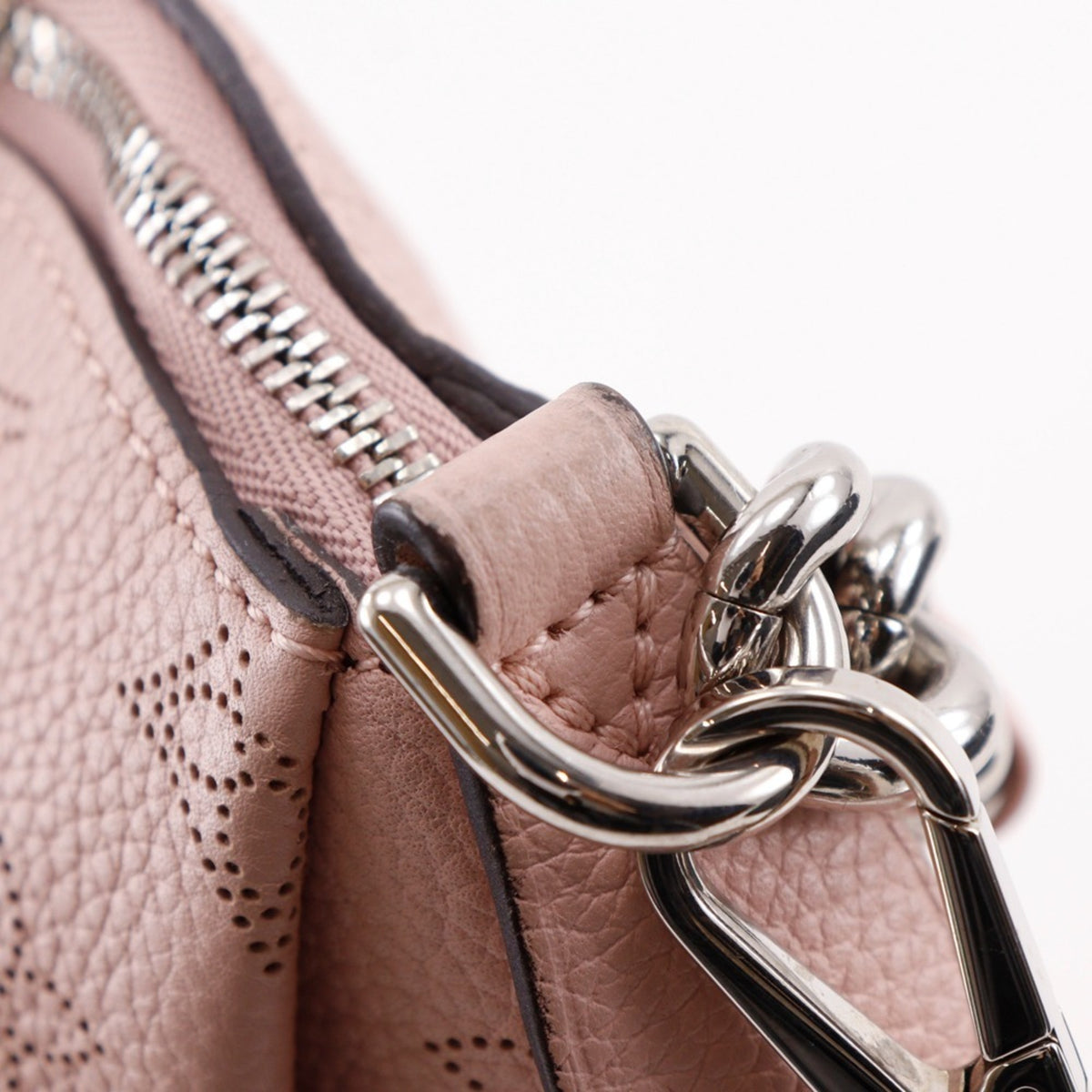 Louis Vuitton Magnolia Pink Mahina Leather Monogram Shoulder Bag (Pre-Owned)