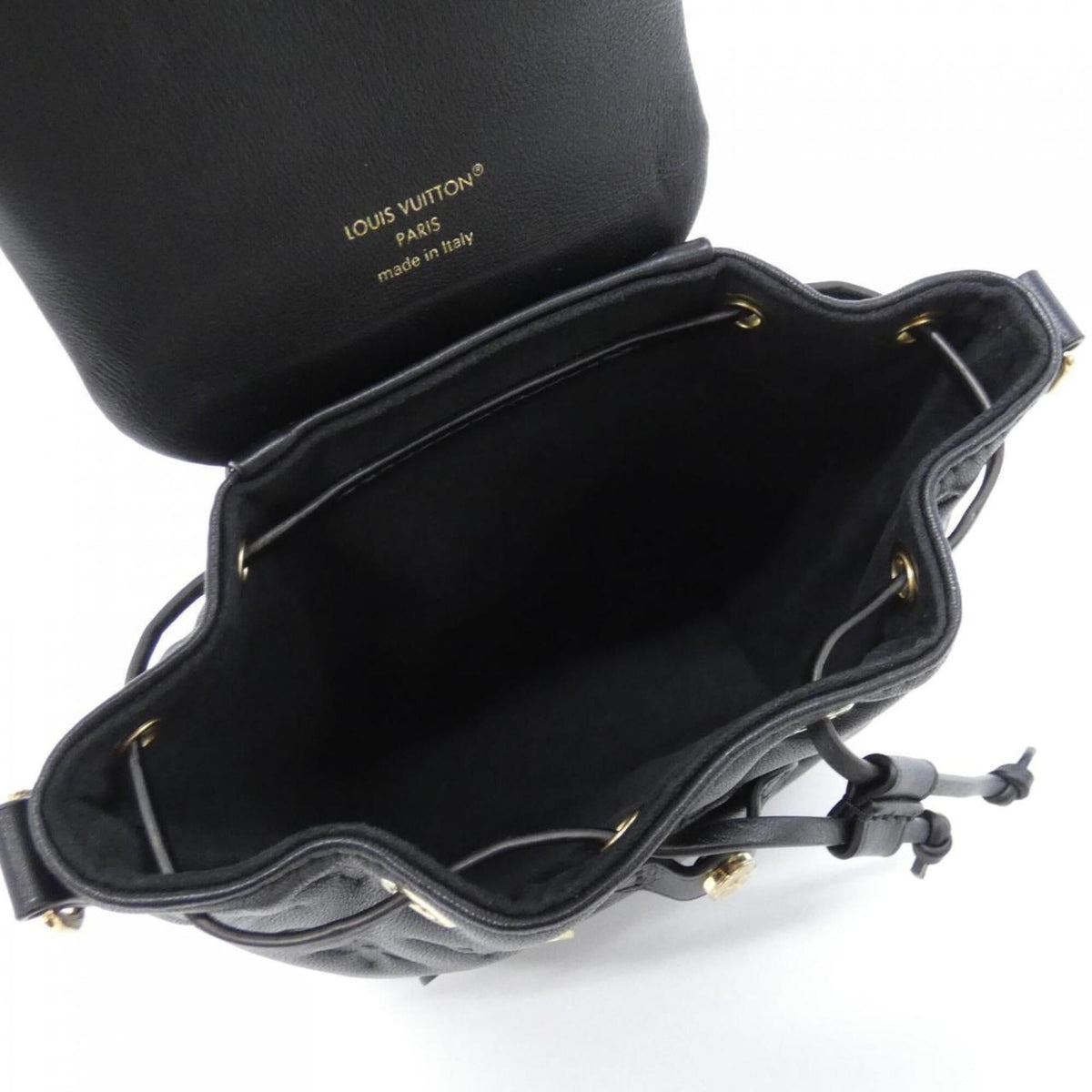 Louis Vuitton Black Leather Backpack (Pre-Owned)