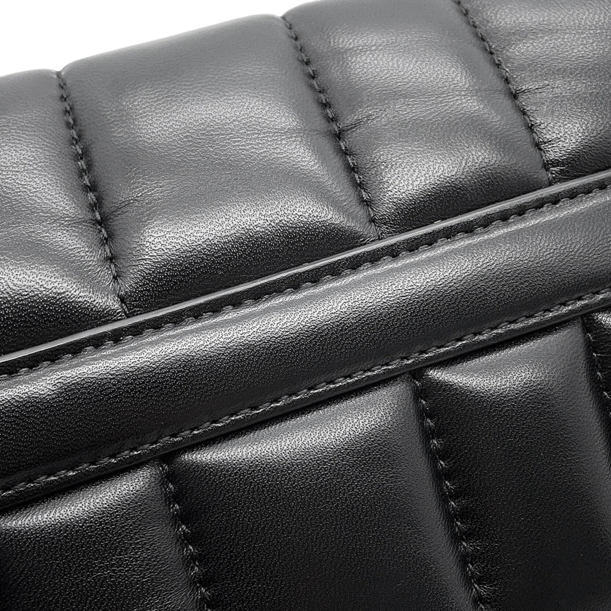 Gucci Horsebit Black Leather Handbag (Pre-Owned)