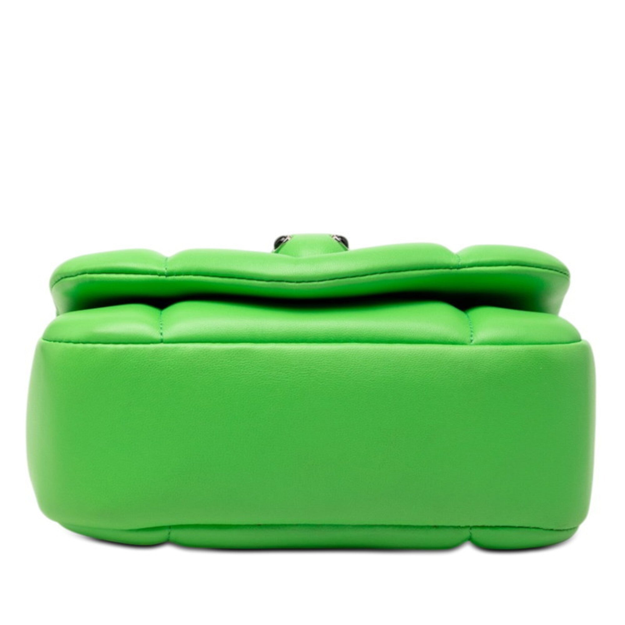 Bvlgari Green Leather Fanny Pack Shoulder Bag (Pre-Owned)