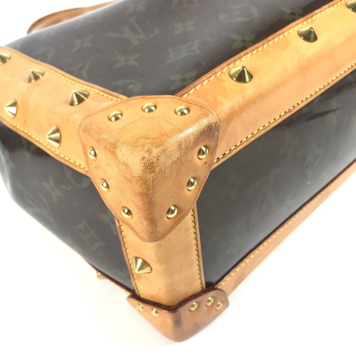 Louis Vuitton Brown Monogram Vinyl Leather Beach Bag Shoulder Bag Tote Bag (Pre-Owned)