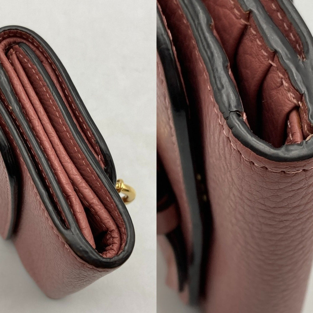 Chloé Pink Leather Wallet (Tri-Fold) (Pre-Owned)