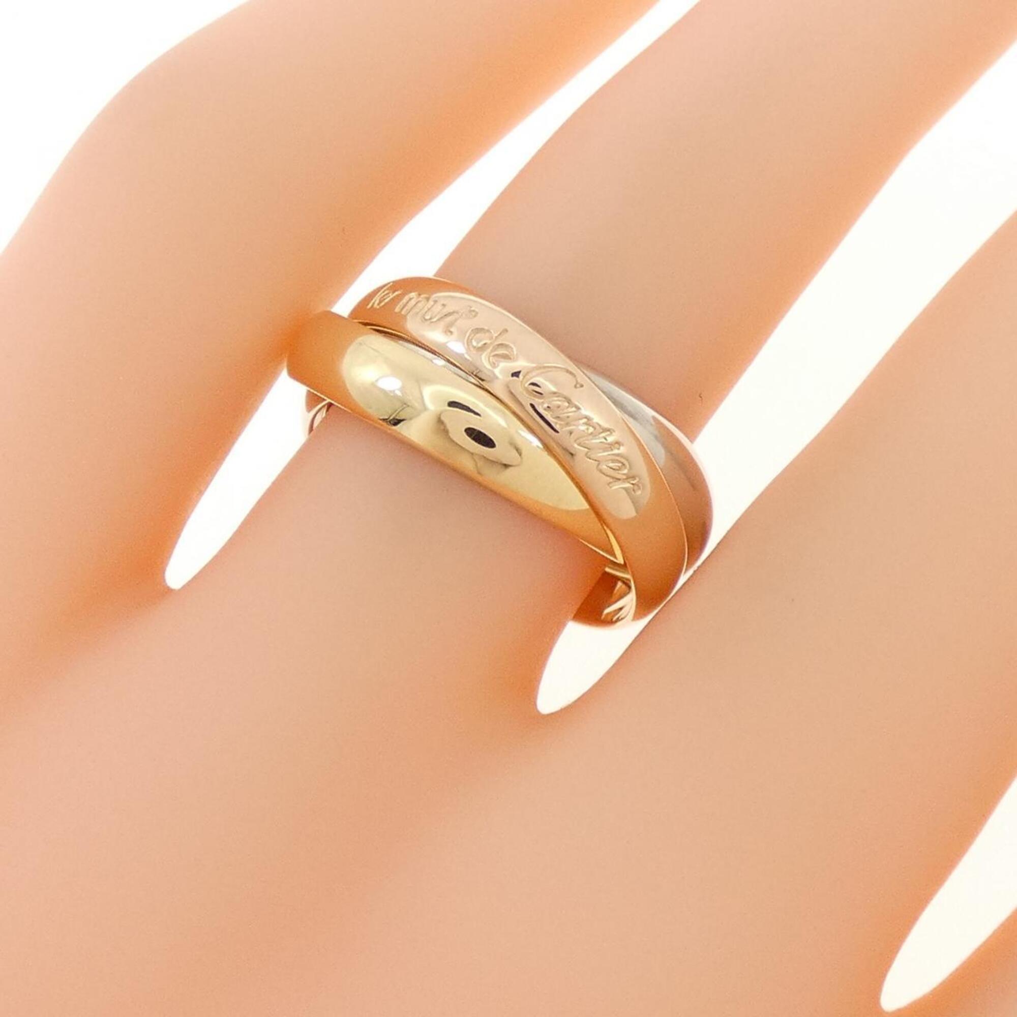 Cartier Pink Gold White Gold Yellow Gold Yellow Gold (18K) Pink Gold (18K) White Gold (18K) Band Ring (Pre-Owned)