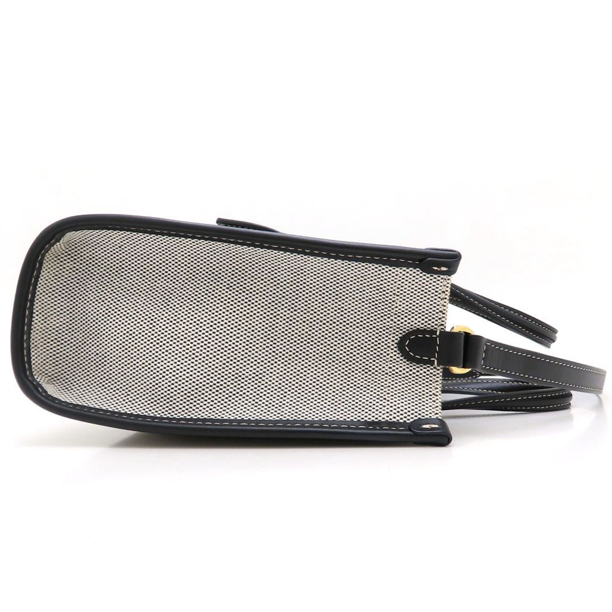 Burberry Black Canvas Leather Shoulder Bag (Pre-Owned)