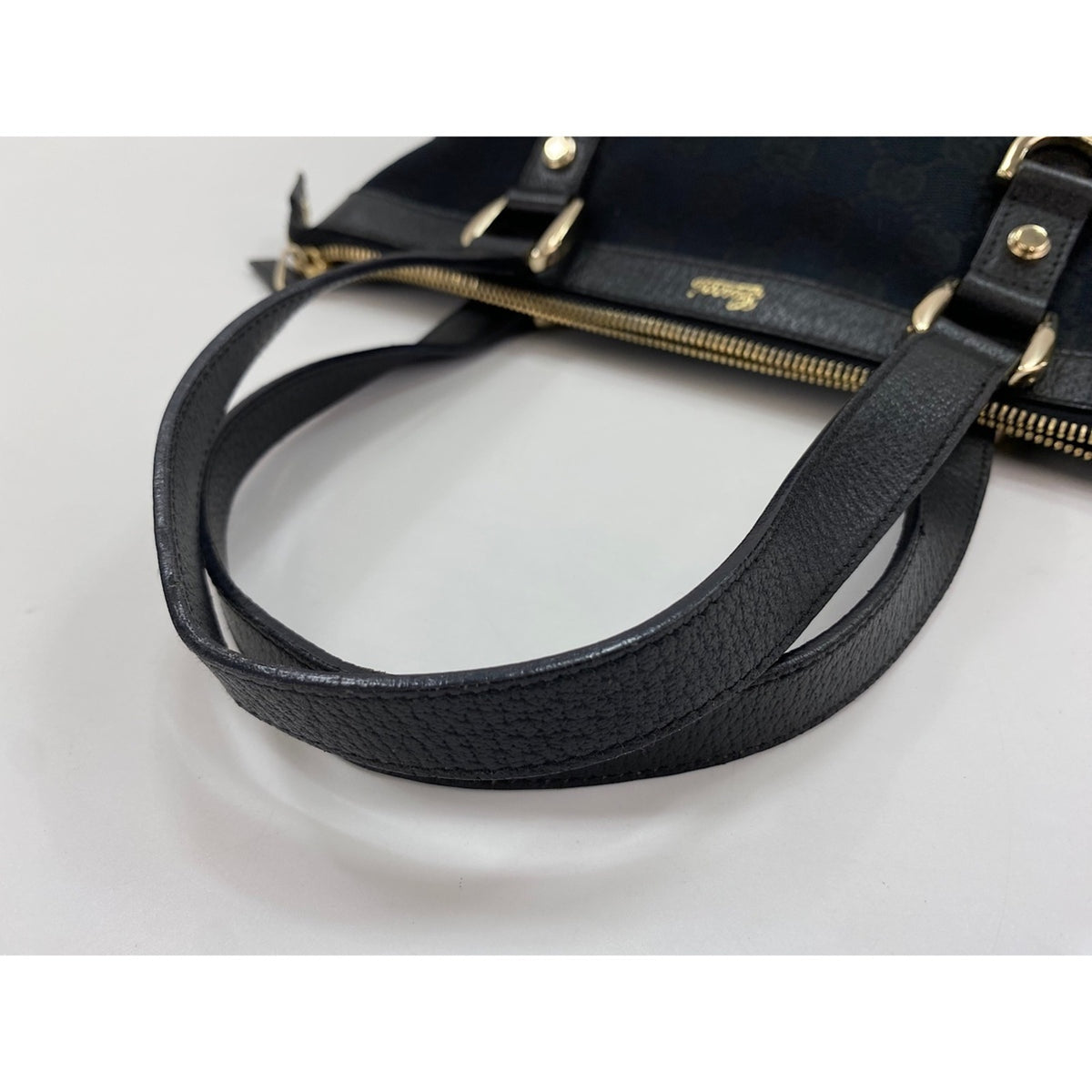 Gucci Clear Navy Gg Canvas Handbag (Pre-Owned)