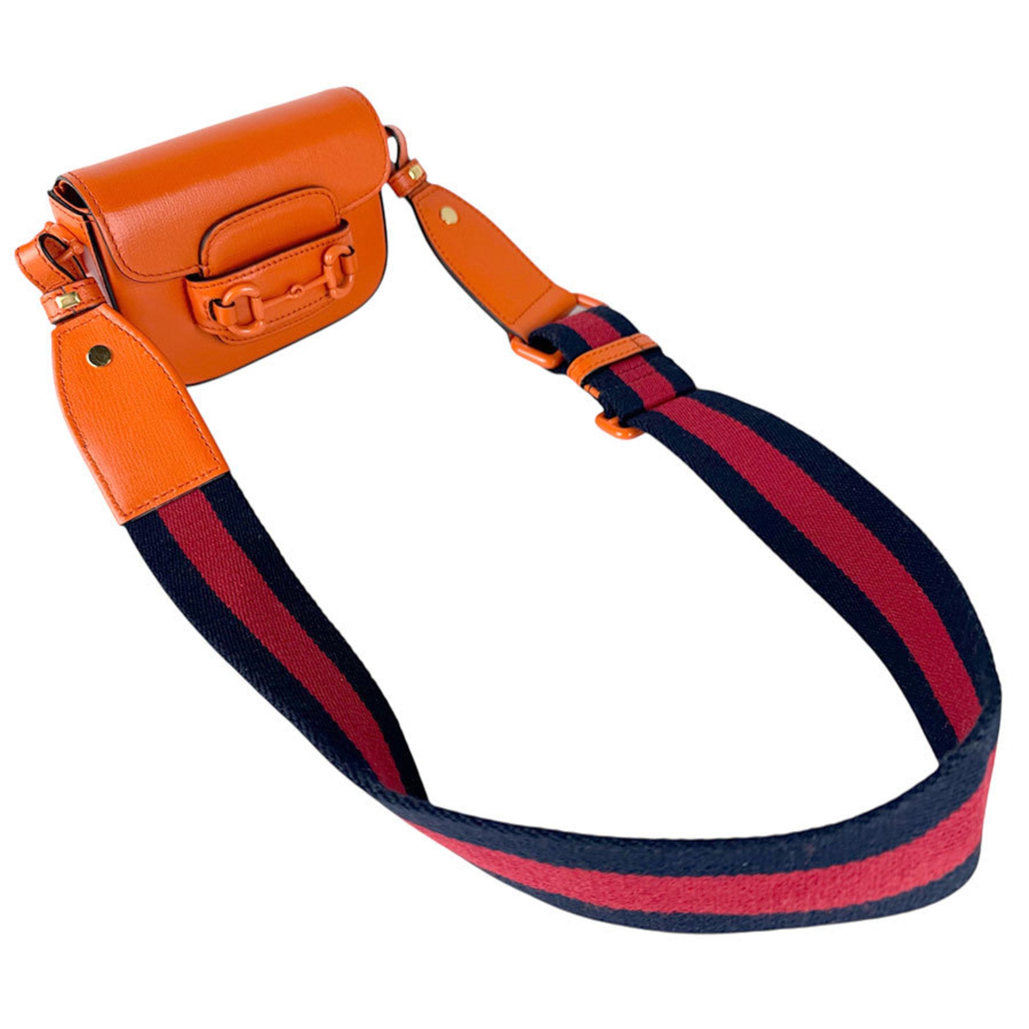 Gucci Orange Leather Shoulder Bag (Pre-Owned)